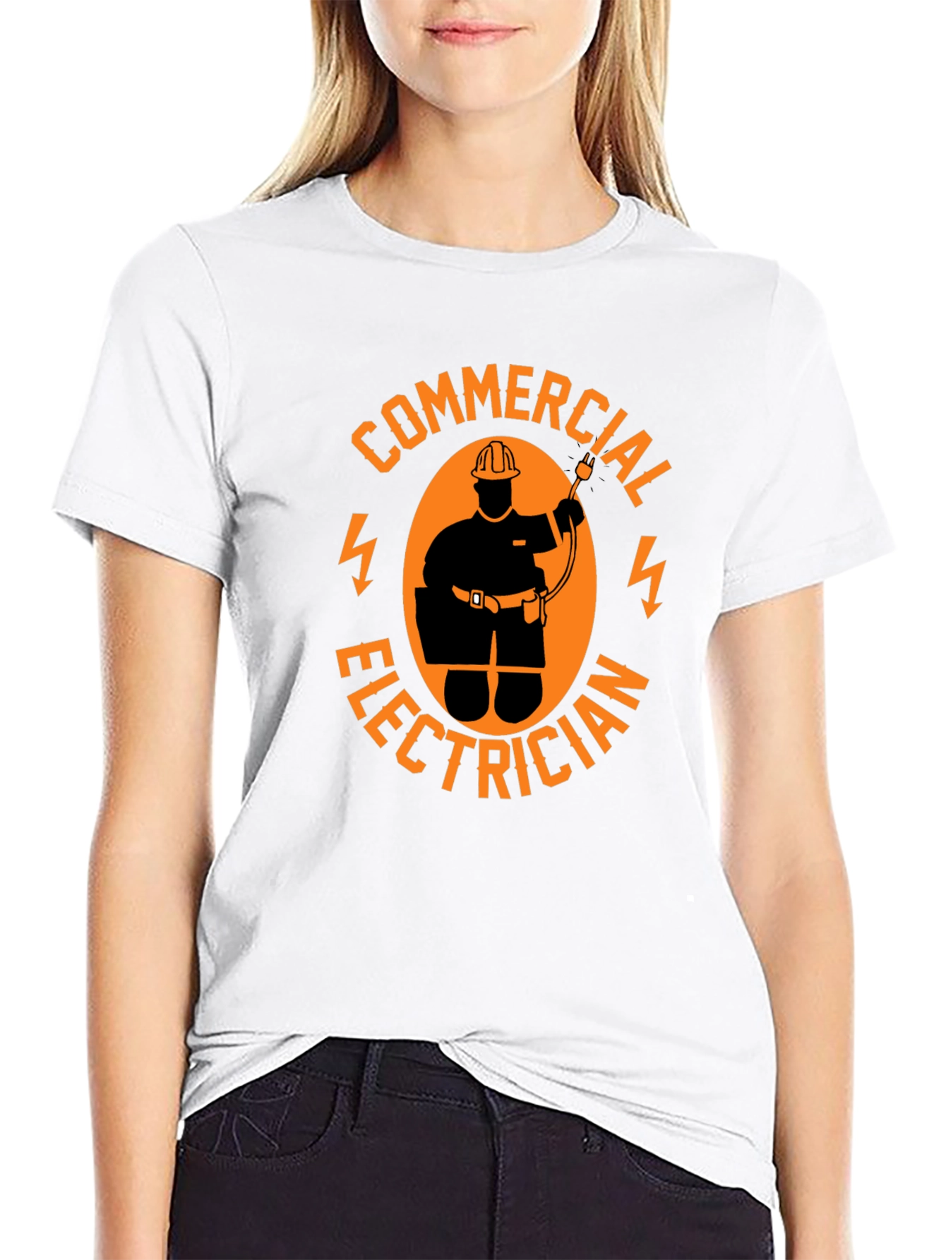 Commercial Electrician Black T-Shirt
