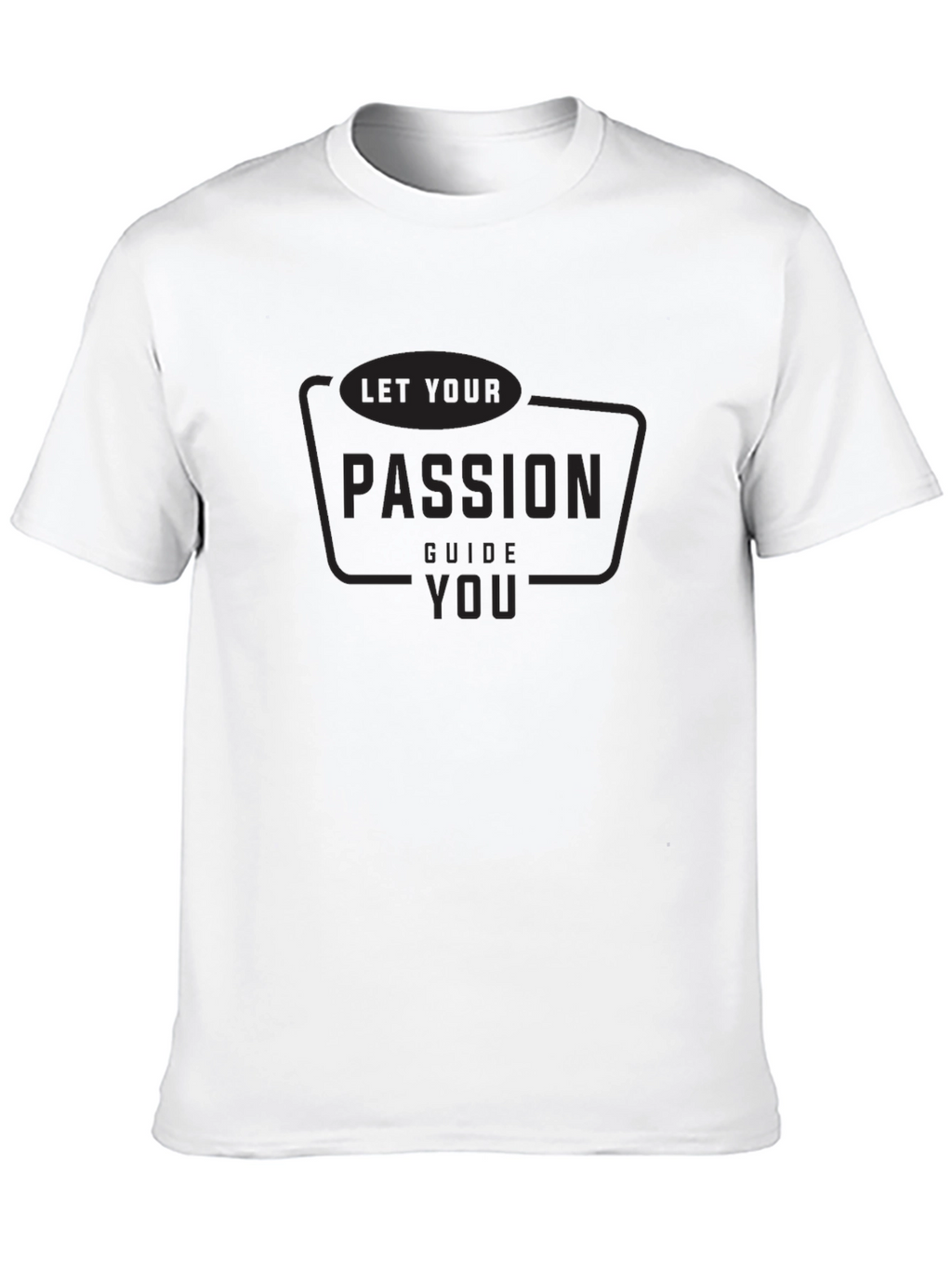 Passion Guide Graphic Tee - Black Cotton Blend