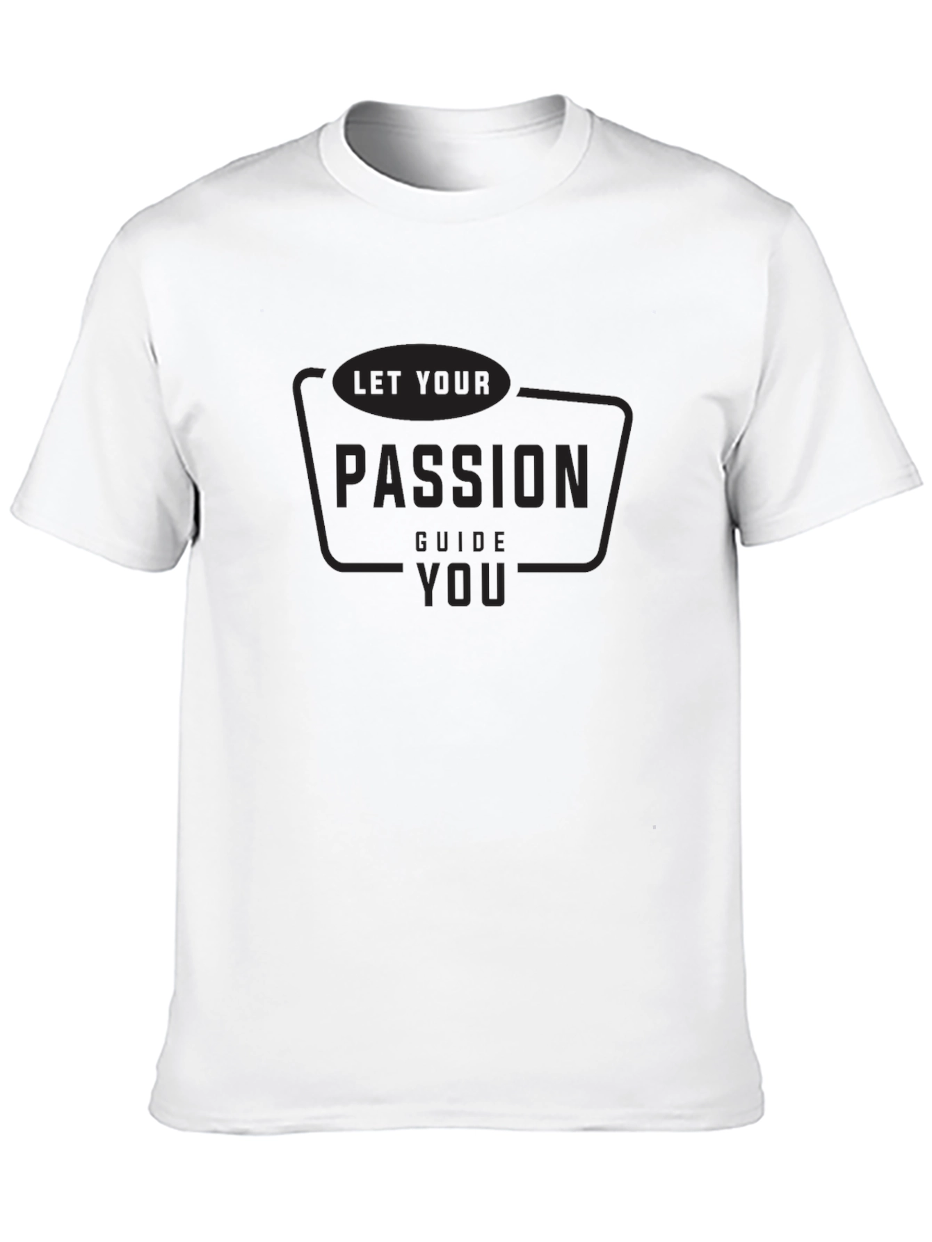 Passion Guide Graphic Tee - Black Cotton Blend