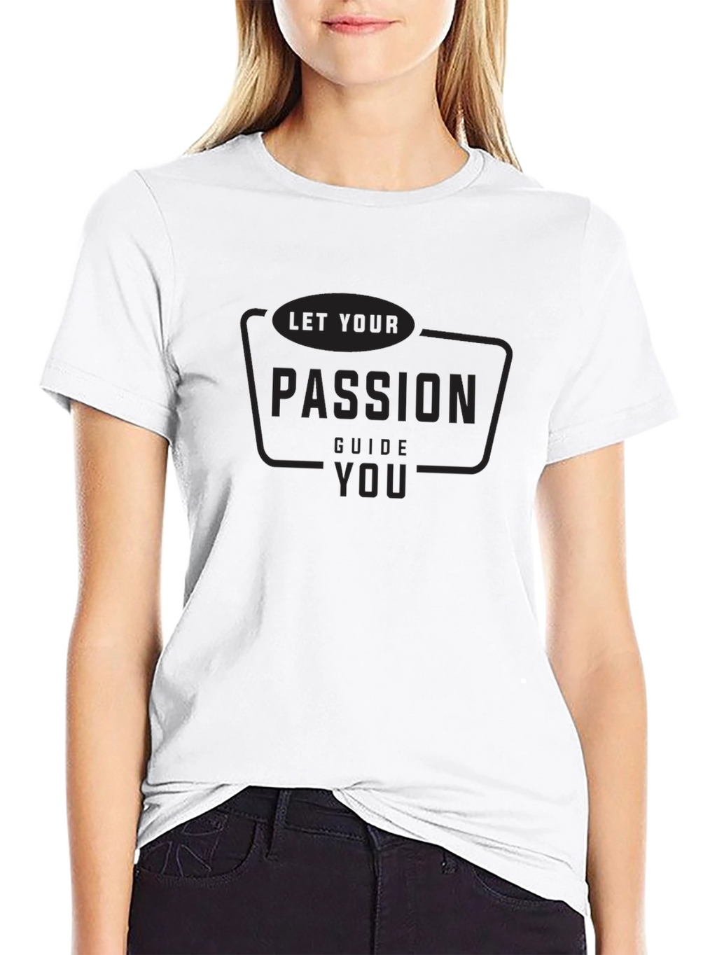 Passion Guide Graphic Tee - Black Cotton Blend