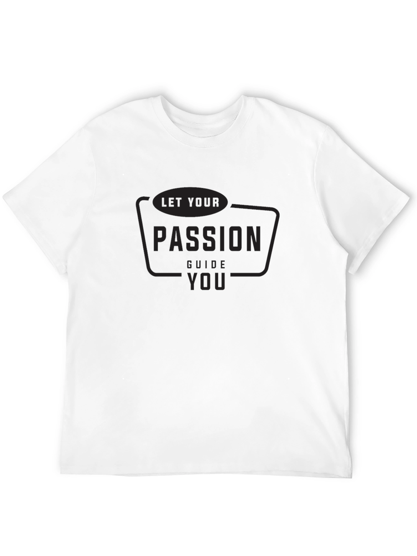 Passion Guide Graphic Tee - Black Cotton Blend