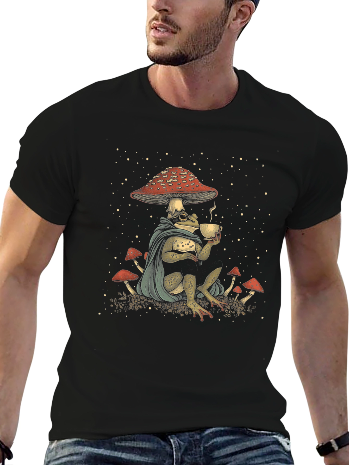 Frog Mushroom Cottagecore T-Shirt