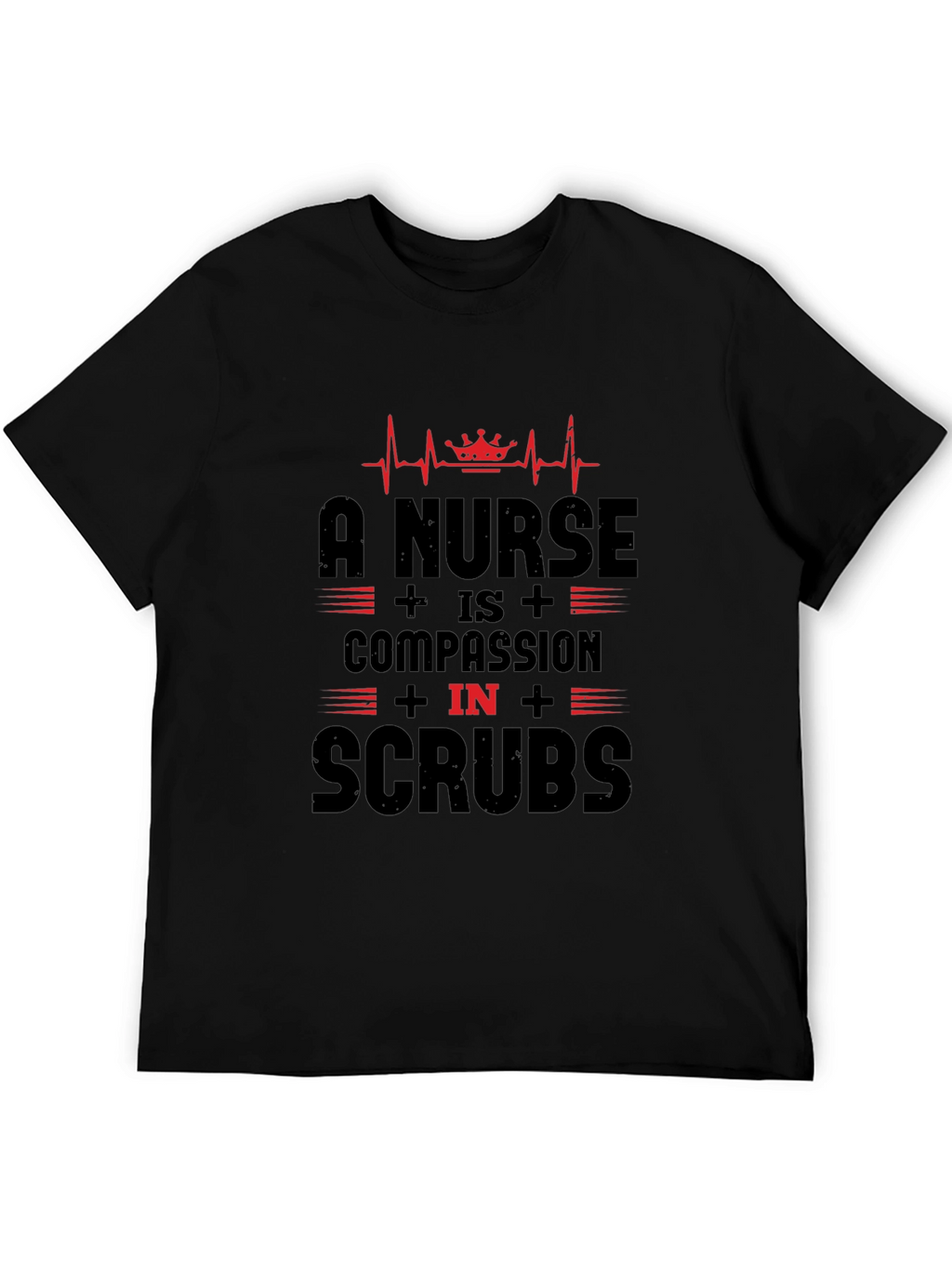 Nurse Compassion Scrubs Graphic T-Shirt