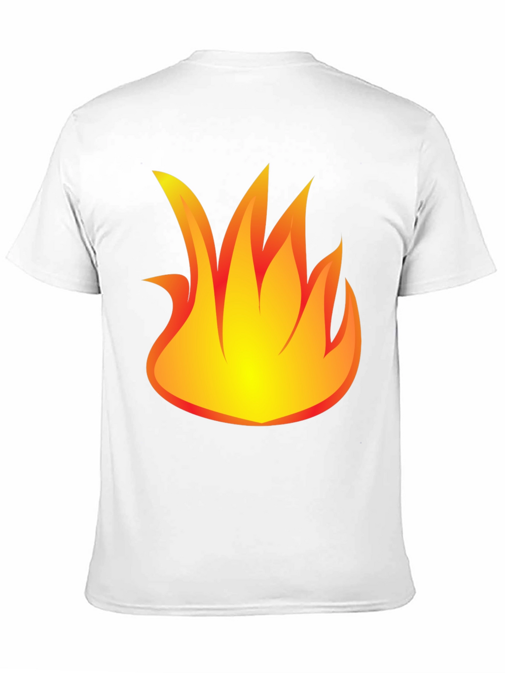 Fiery Graphic Print Black T-Shirt