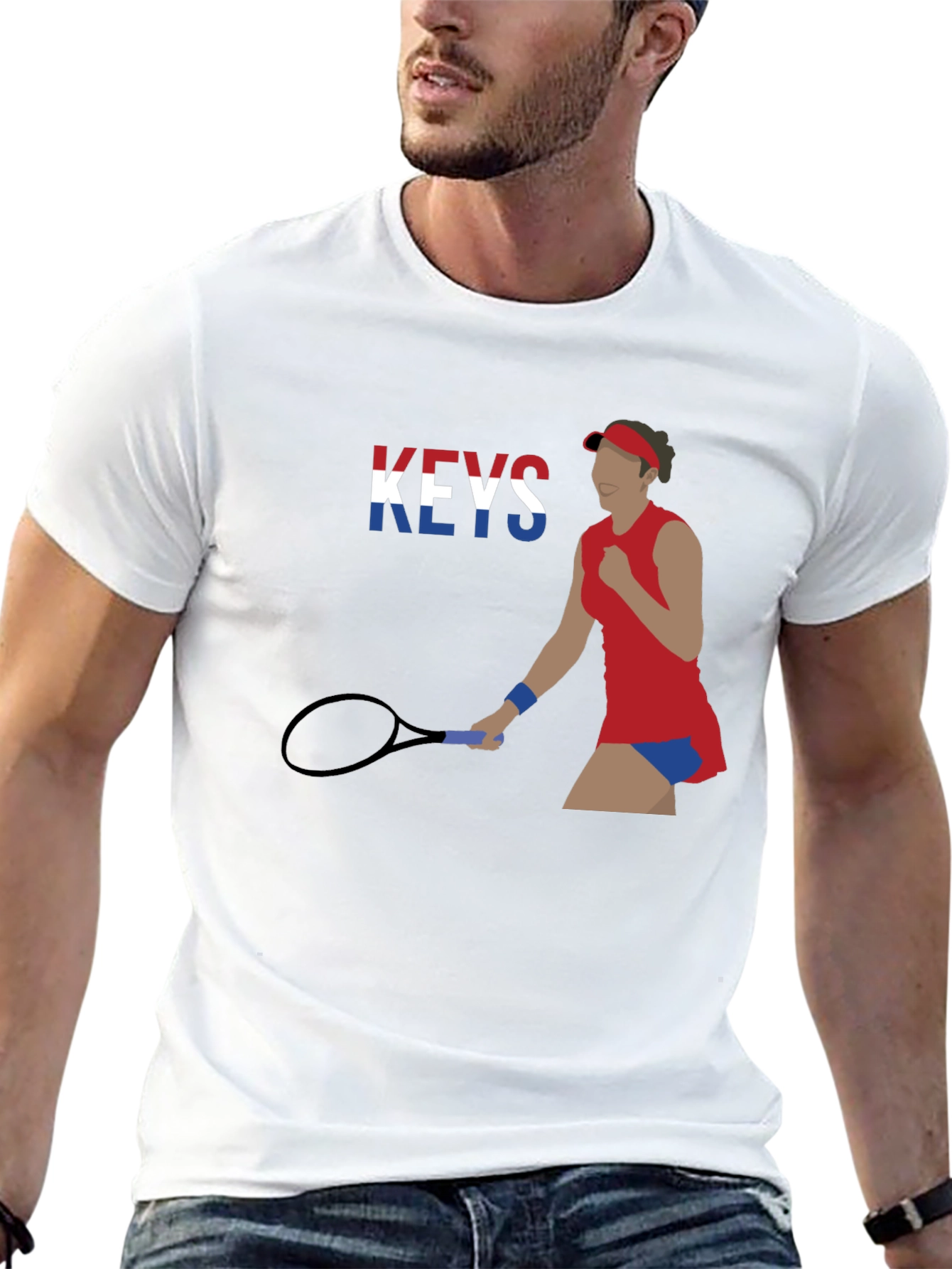 Tennis Player Graphic T-Shirt - Athlete Inspired Tee