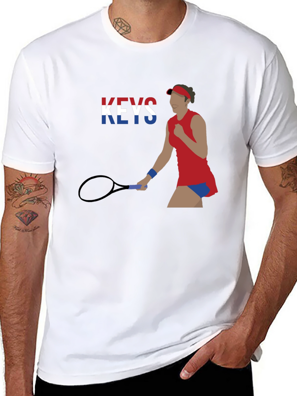 Tennis Player Graphic T-Shirt - Athlete Inspired Tee