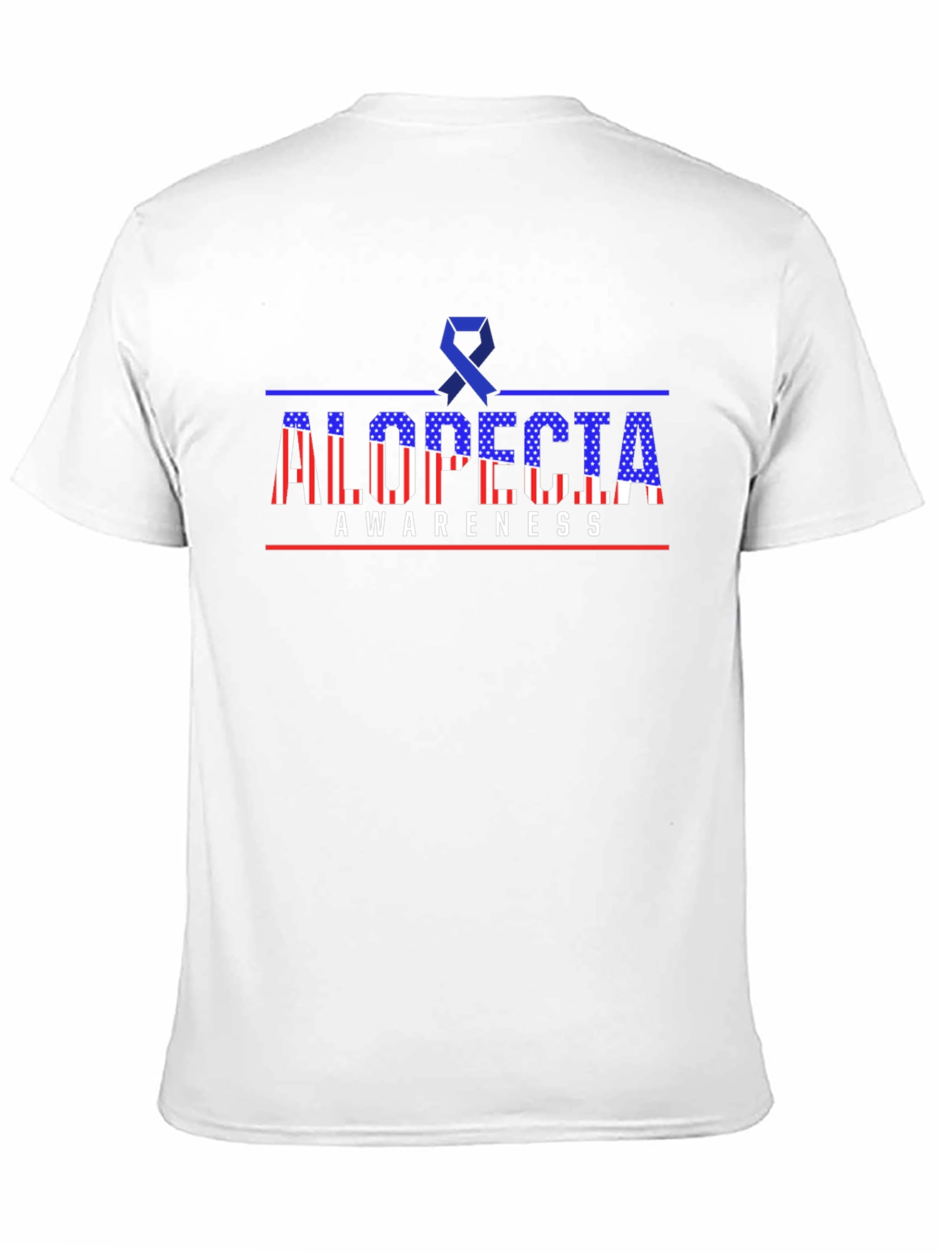 Alopecia Awareness T-Shirt - Patriotic Design