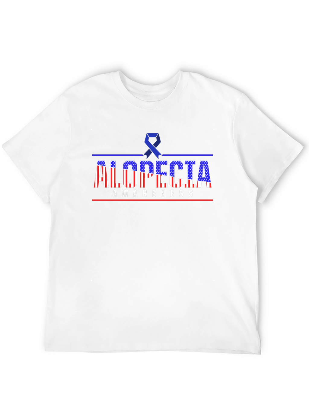 Alopecia Awareness T-Shirt - Patriotic Design