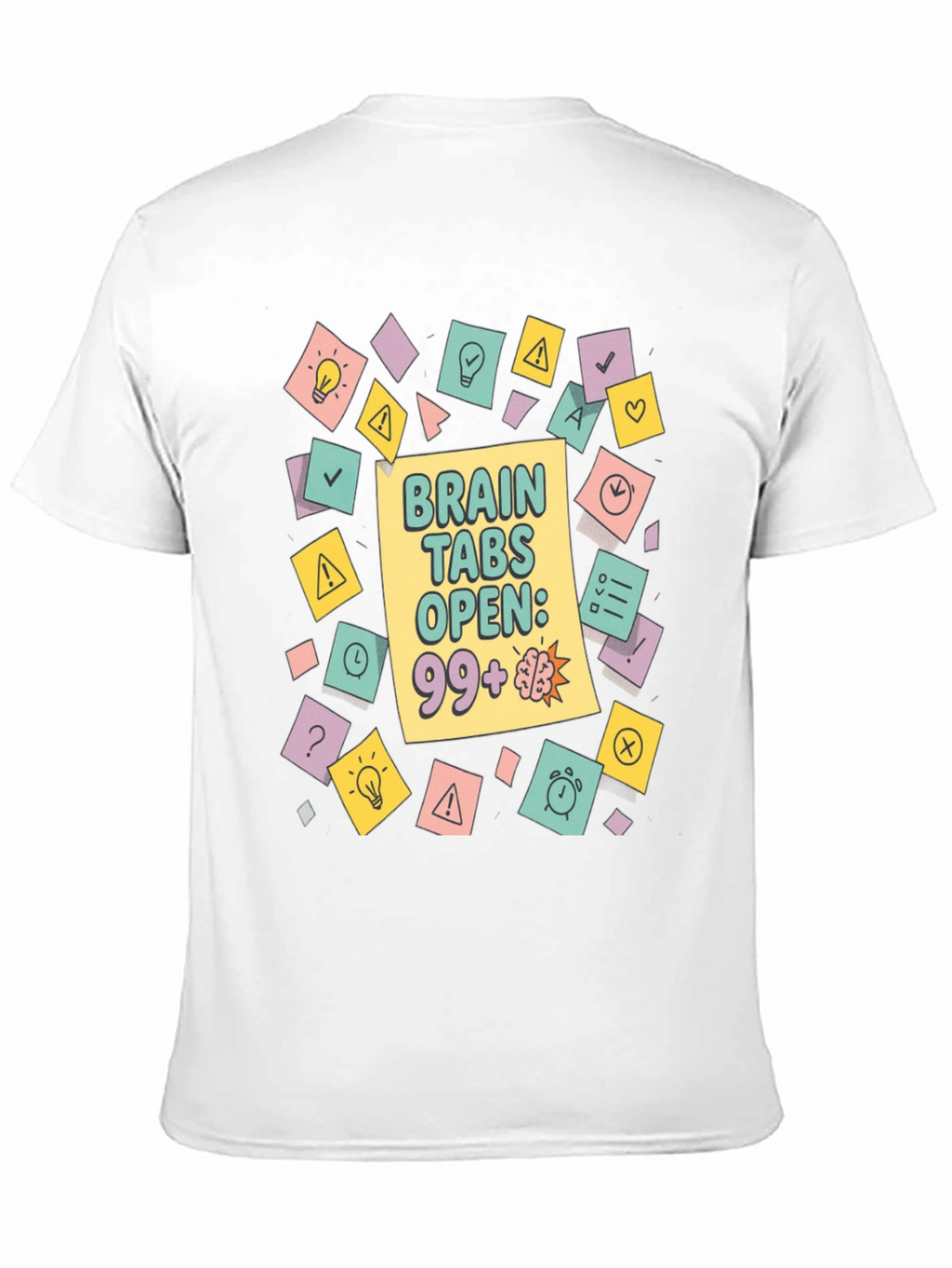 Brain Tabs Open T-Shirt - Clever Graphic Tee