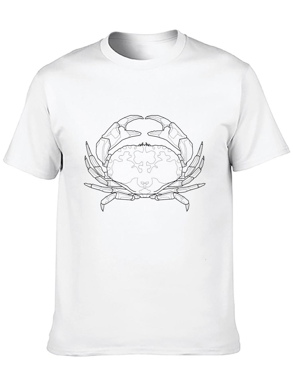 Black Crab Outline Graphic Tee