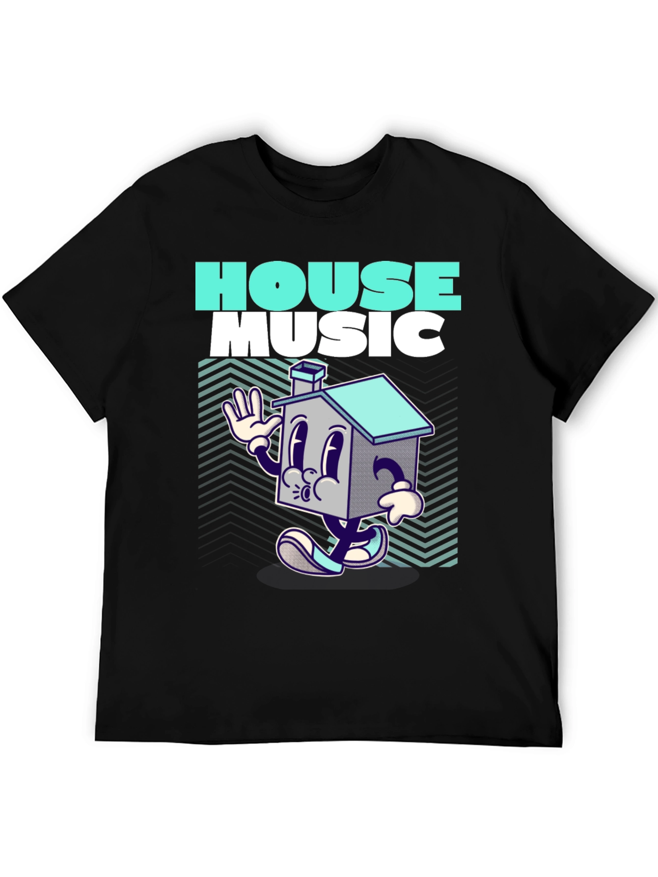 House Music Graphic Print T-Shirt
