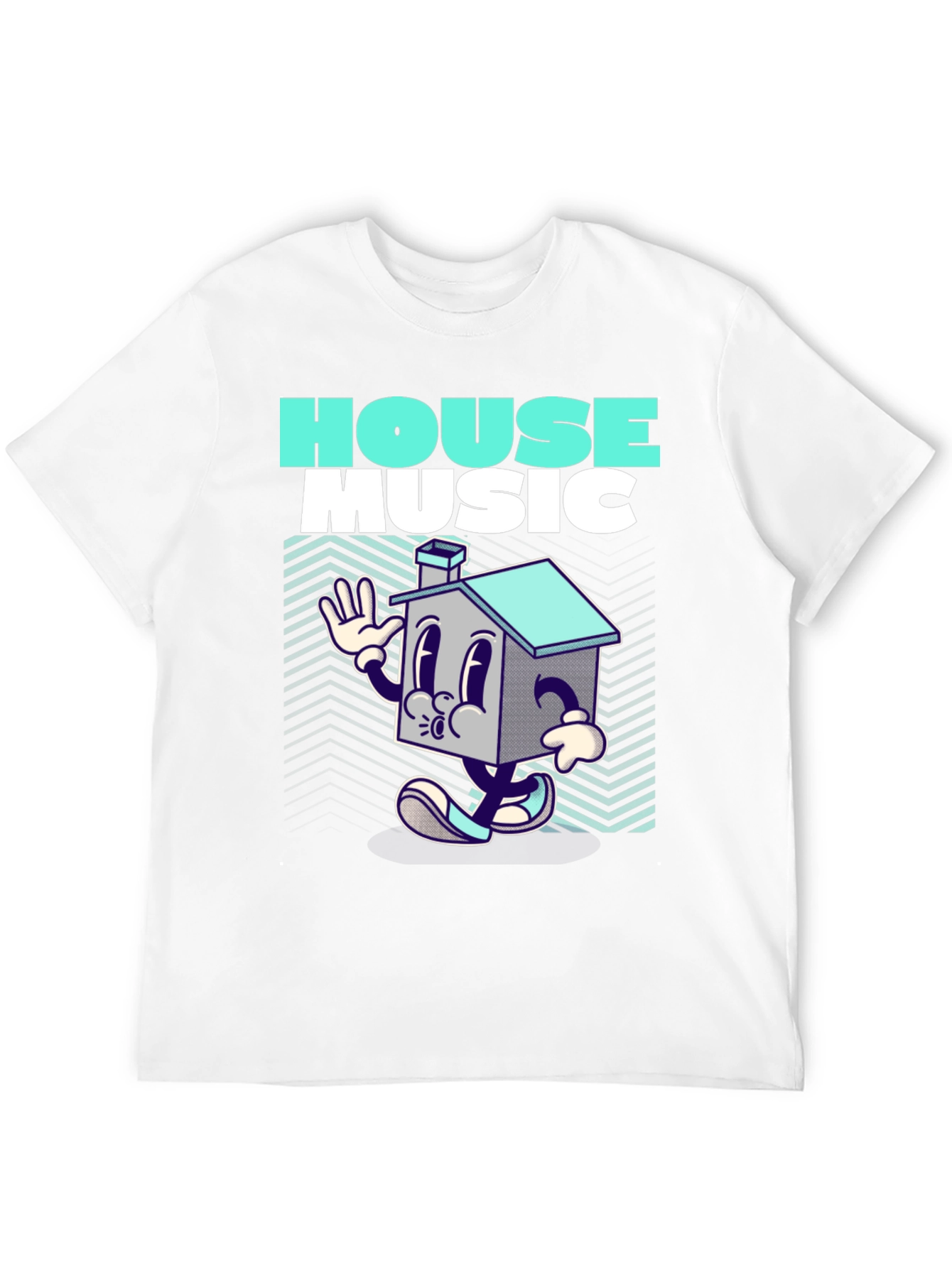 House Music Graphic Print T-Shirt
