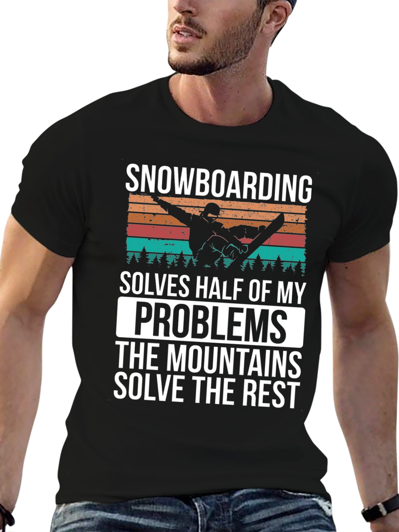Snowboarding Solves Problems T-Shirt
