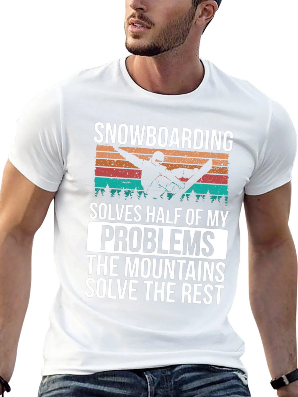 Snowboarding Solves Problems T-Shirt