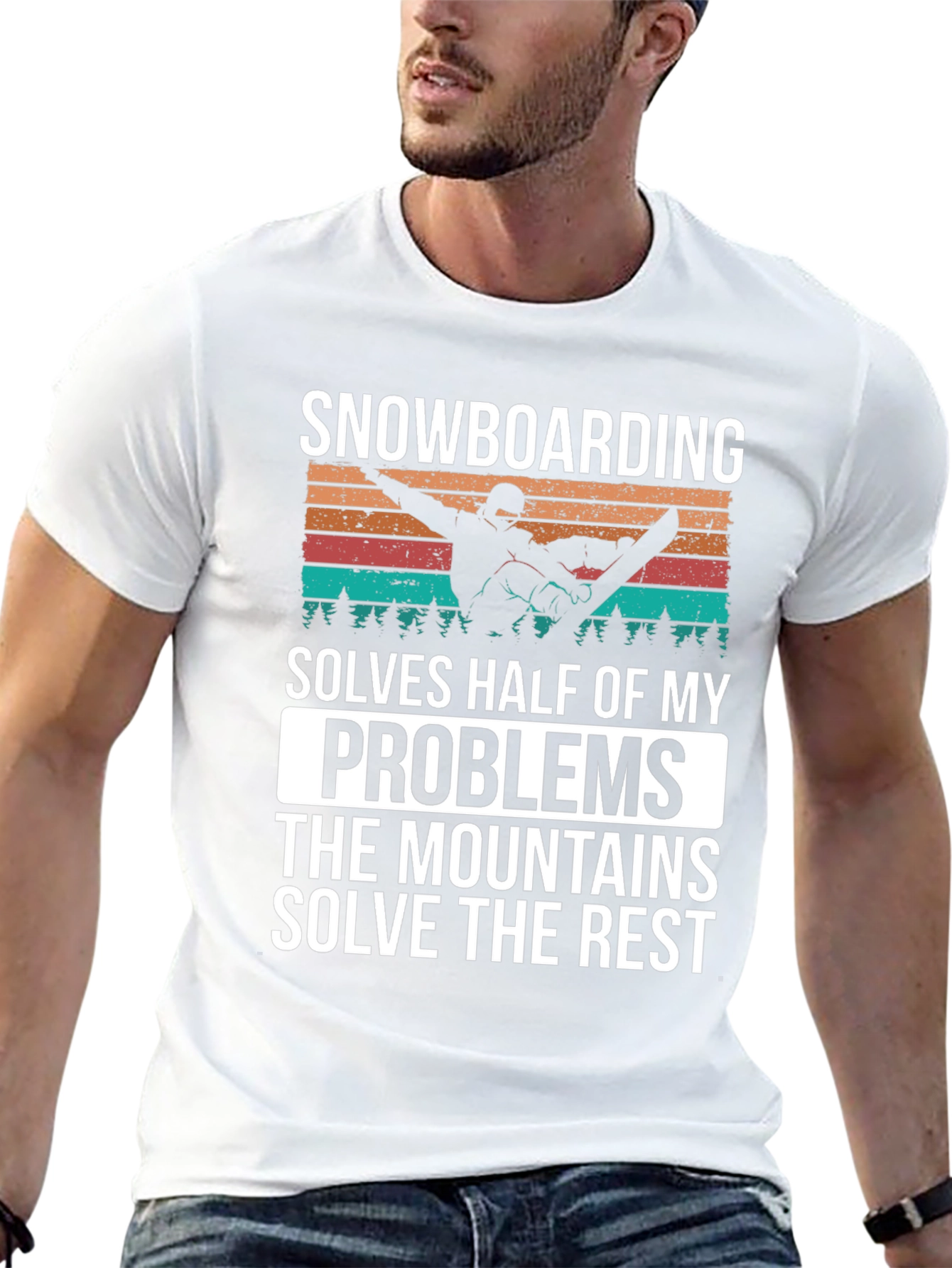 Snowboarding Solves Problems T-Shirt