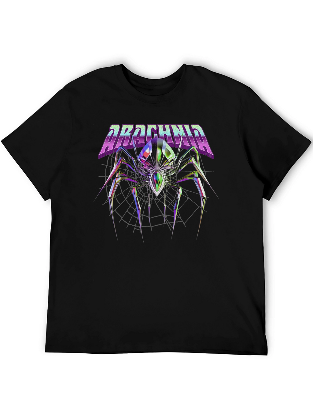 Arachnid Graphic T-Shirt - Cyberpunk Spider Tee