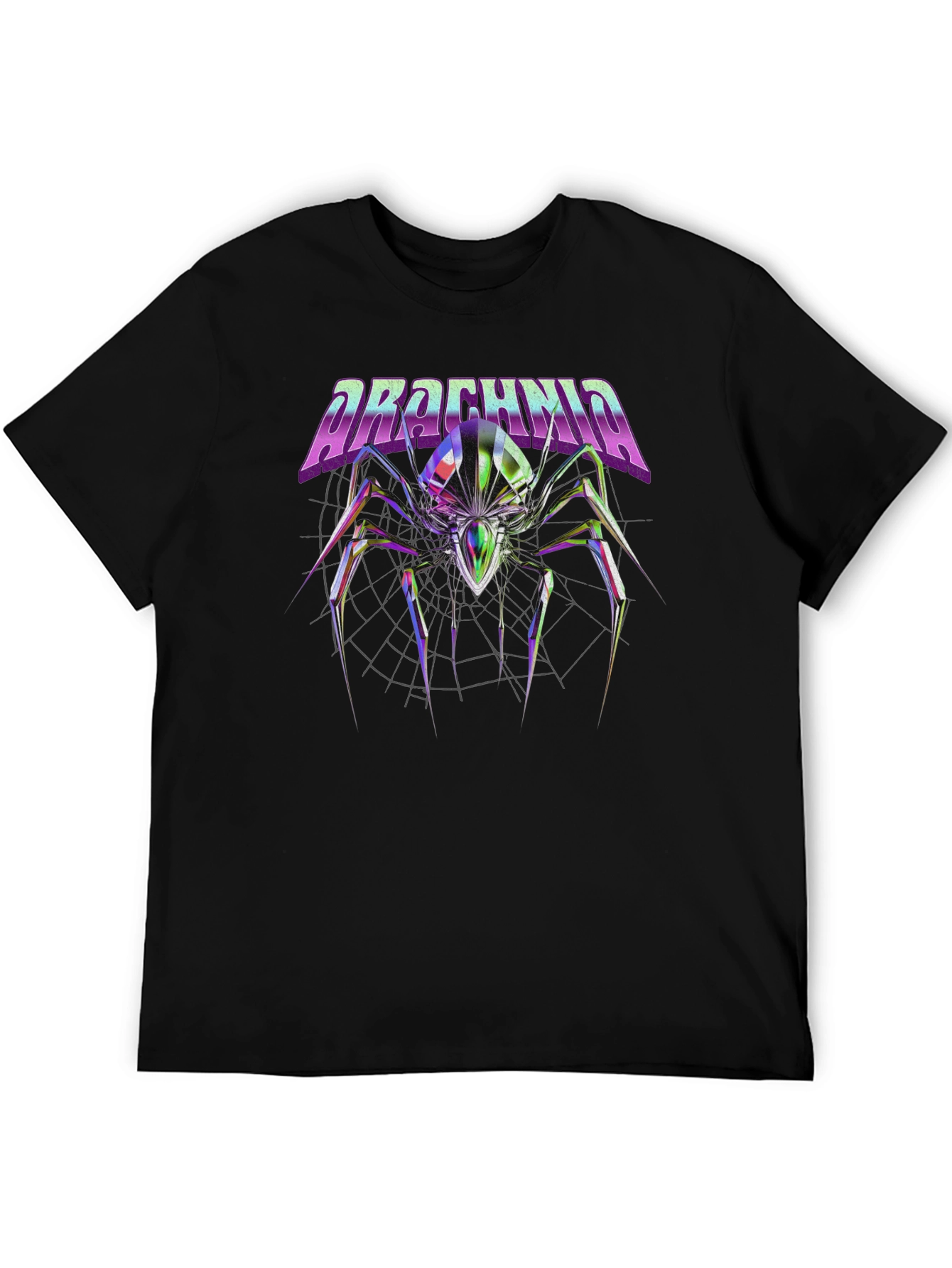 Arachnid Graphic T-Shirt - Cyberpunk Spider Tee