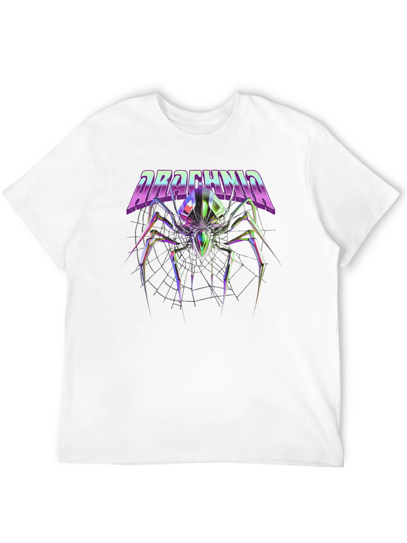 Arachnid Graphic T-Shirt - Cyberpunk Spider Tee