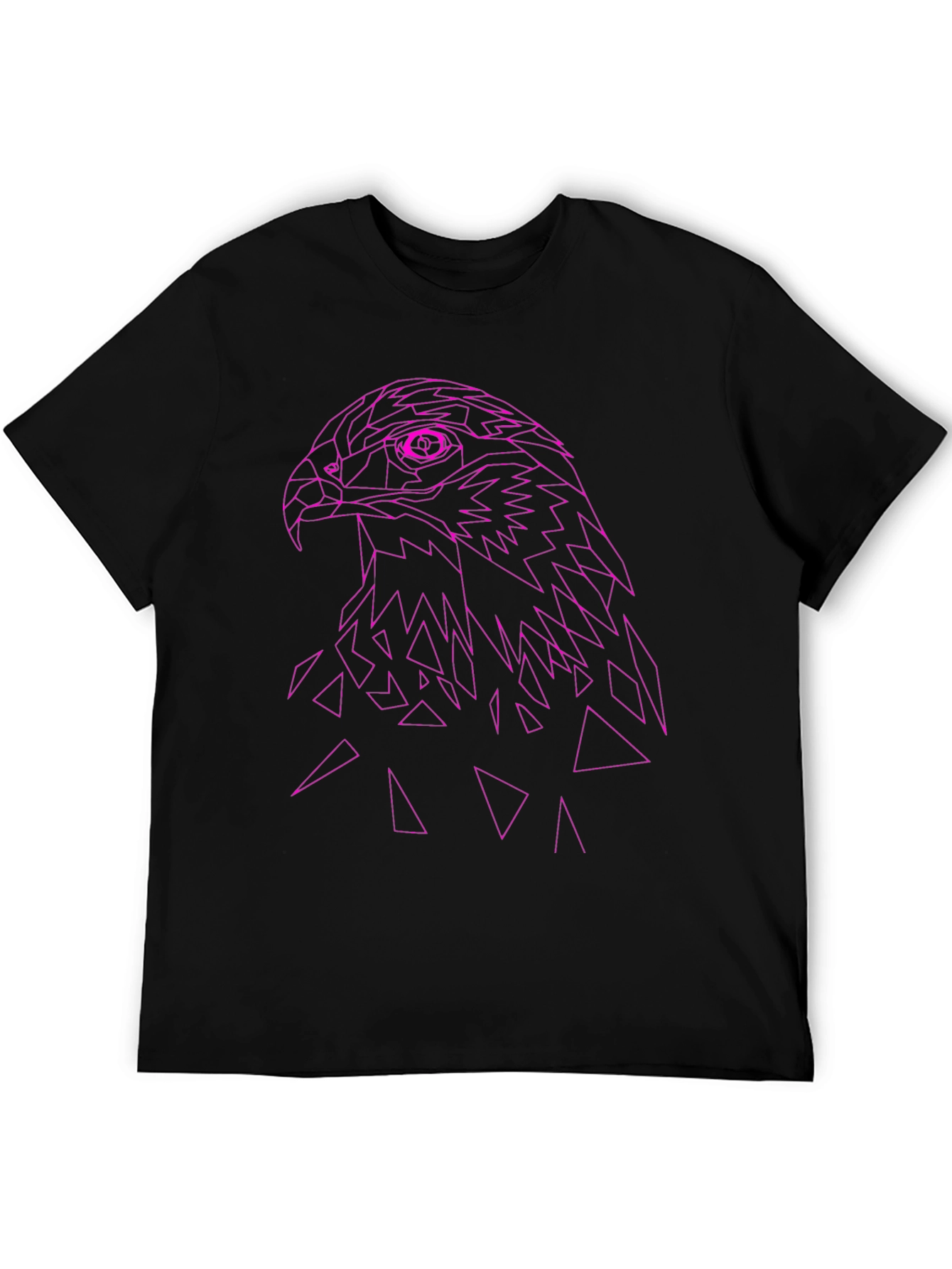 Geometric Eagle Graphic Tee - Modern Style