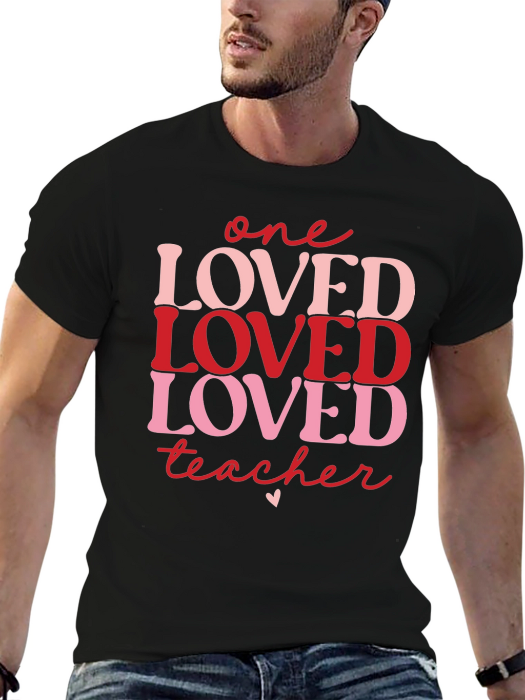 One Loved Teacher Valentines Day T-Shirt
