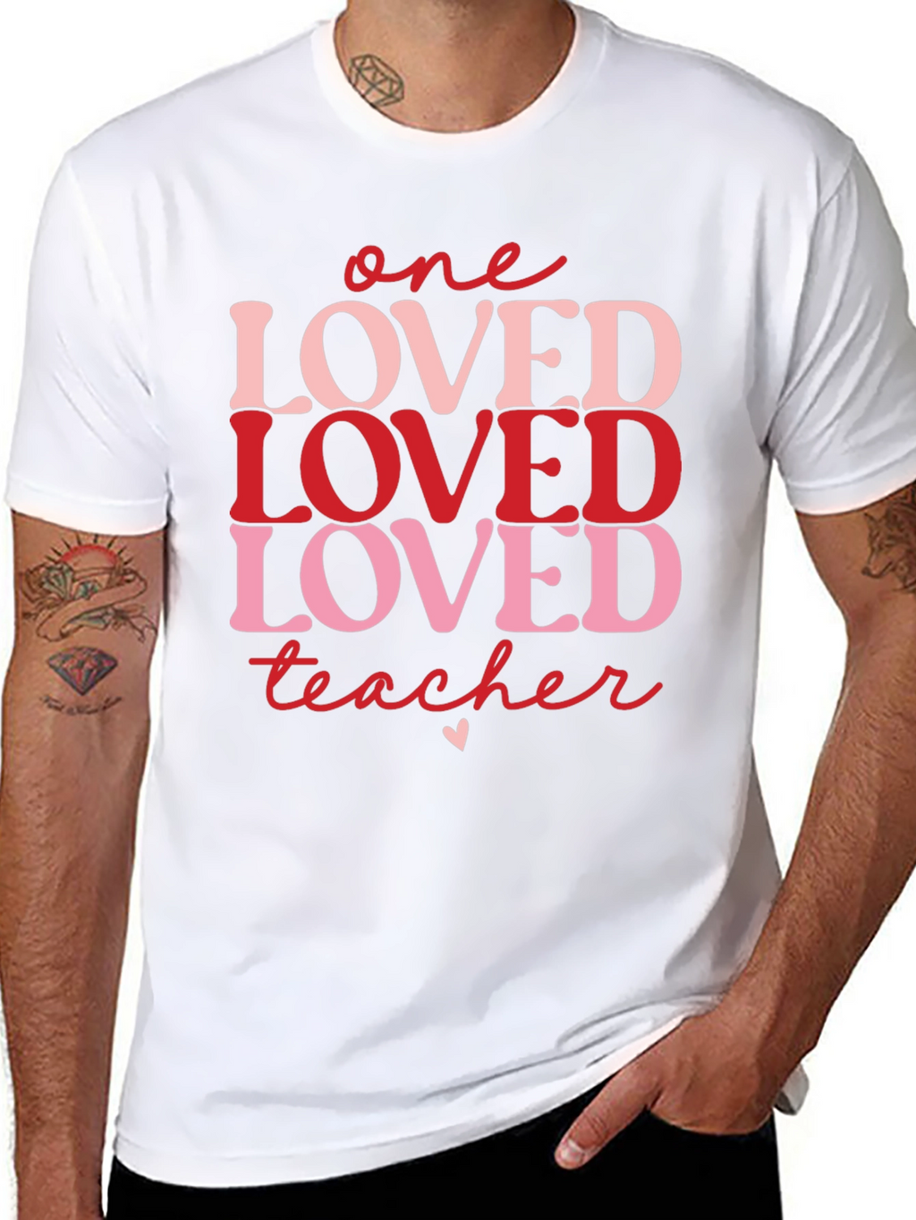 One Loved Teacher Valentines Day T-Shirt
