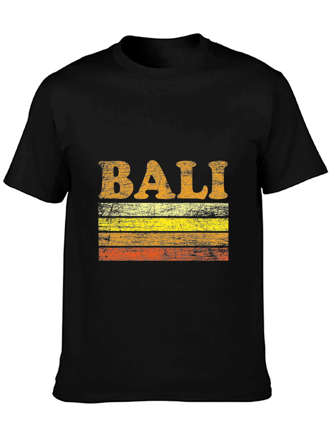 Vintage Bali Graphic T-Shirt - Retro Style Black Tee