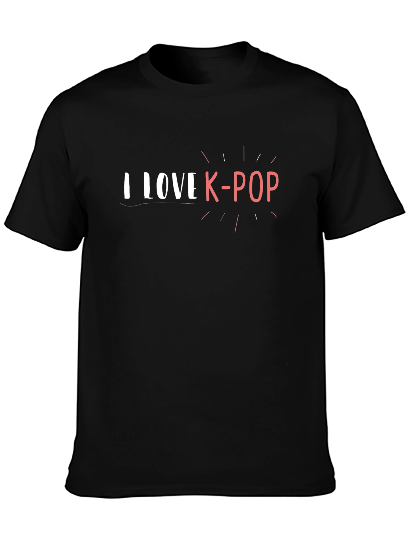 I Love K-Pop Graphic T-Shirt - Trendy Fan Apparel
