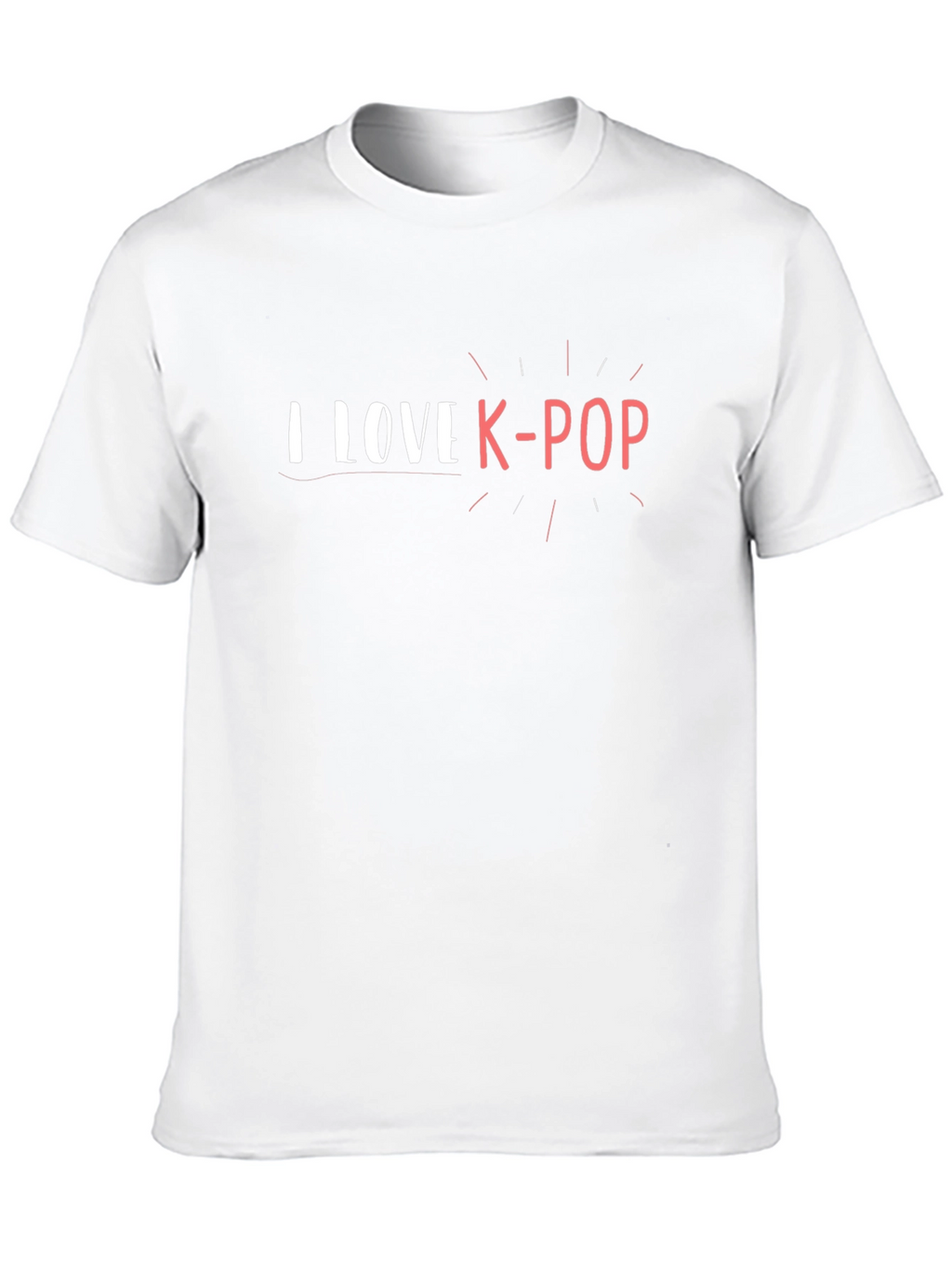 I Love K-Pop Graphic T-Shirt - Trendy Fan Apparel