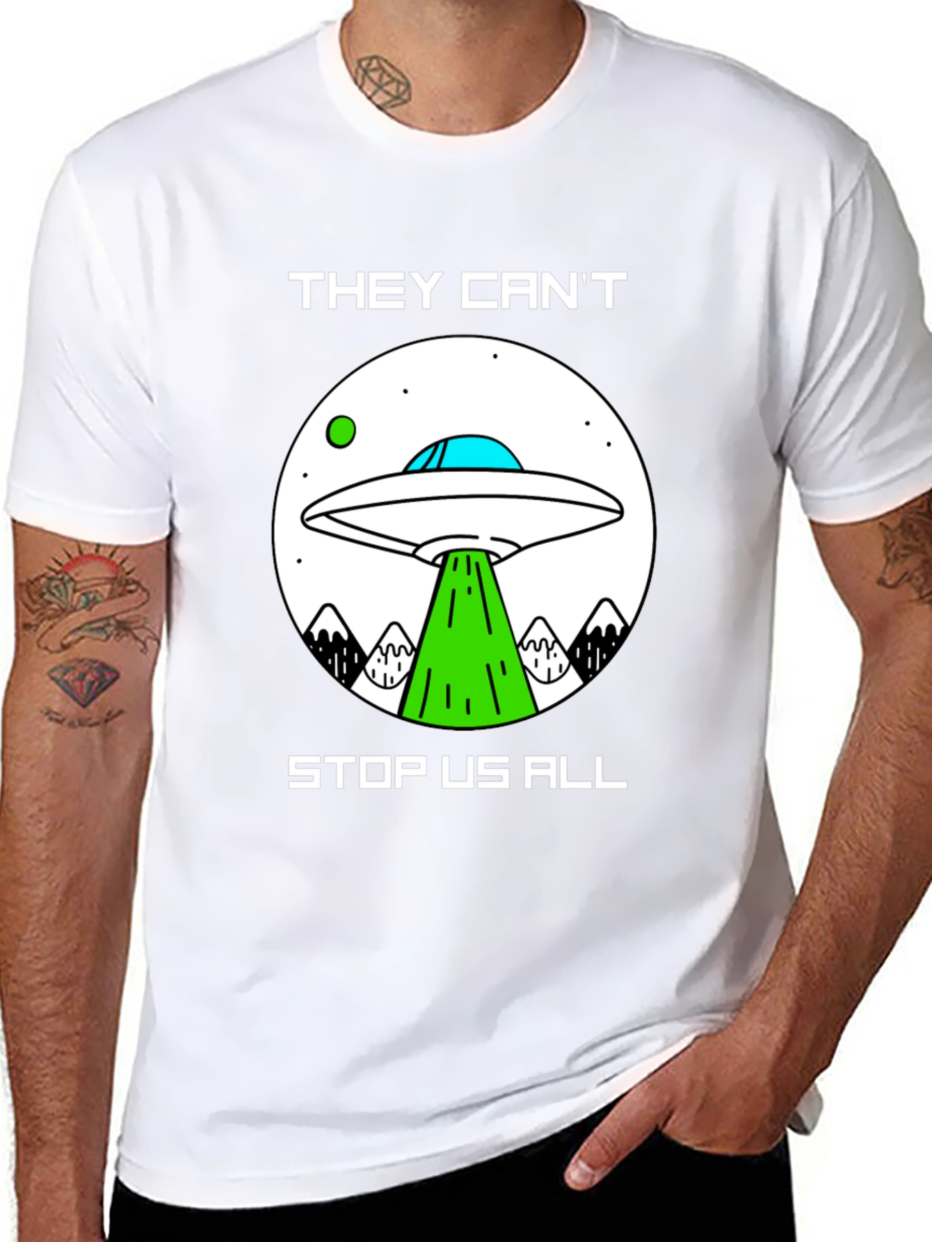 They Cant Stop Us All UFO T-Shirt