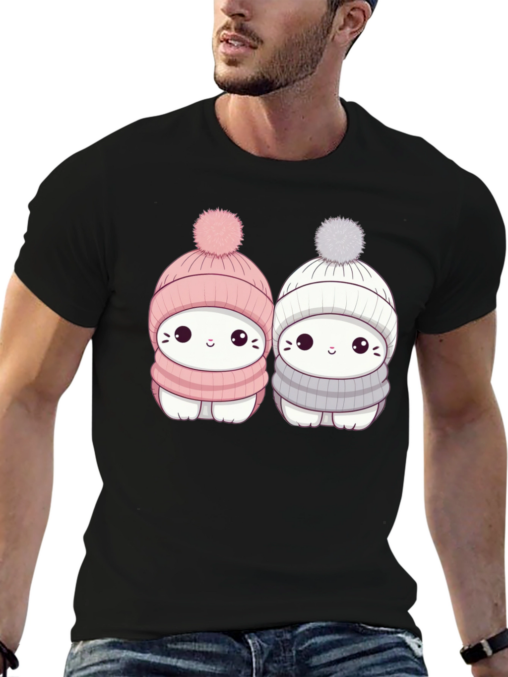 Cute Winter Cat T-Shirt