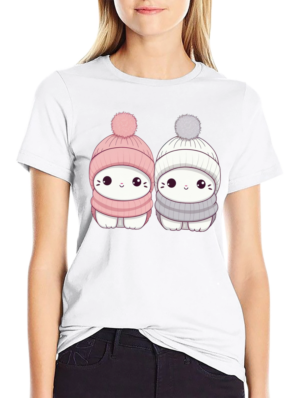 Cute Winter Cat T-Shirt