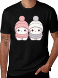 Cute Winter Cat T-Shirt
