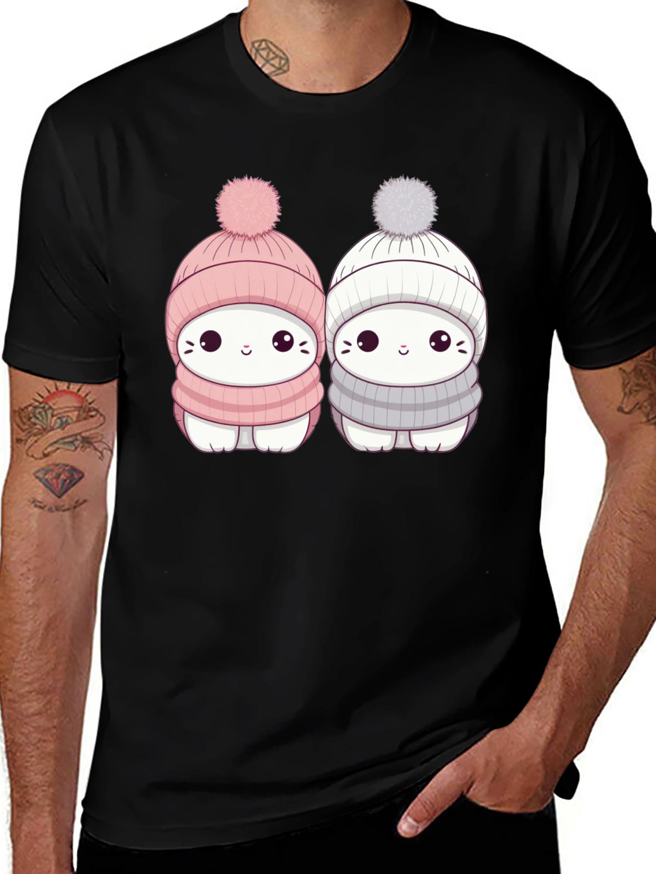 Cute Winter Cat T-Shirt