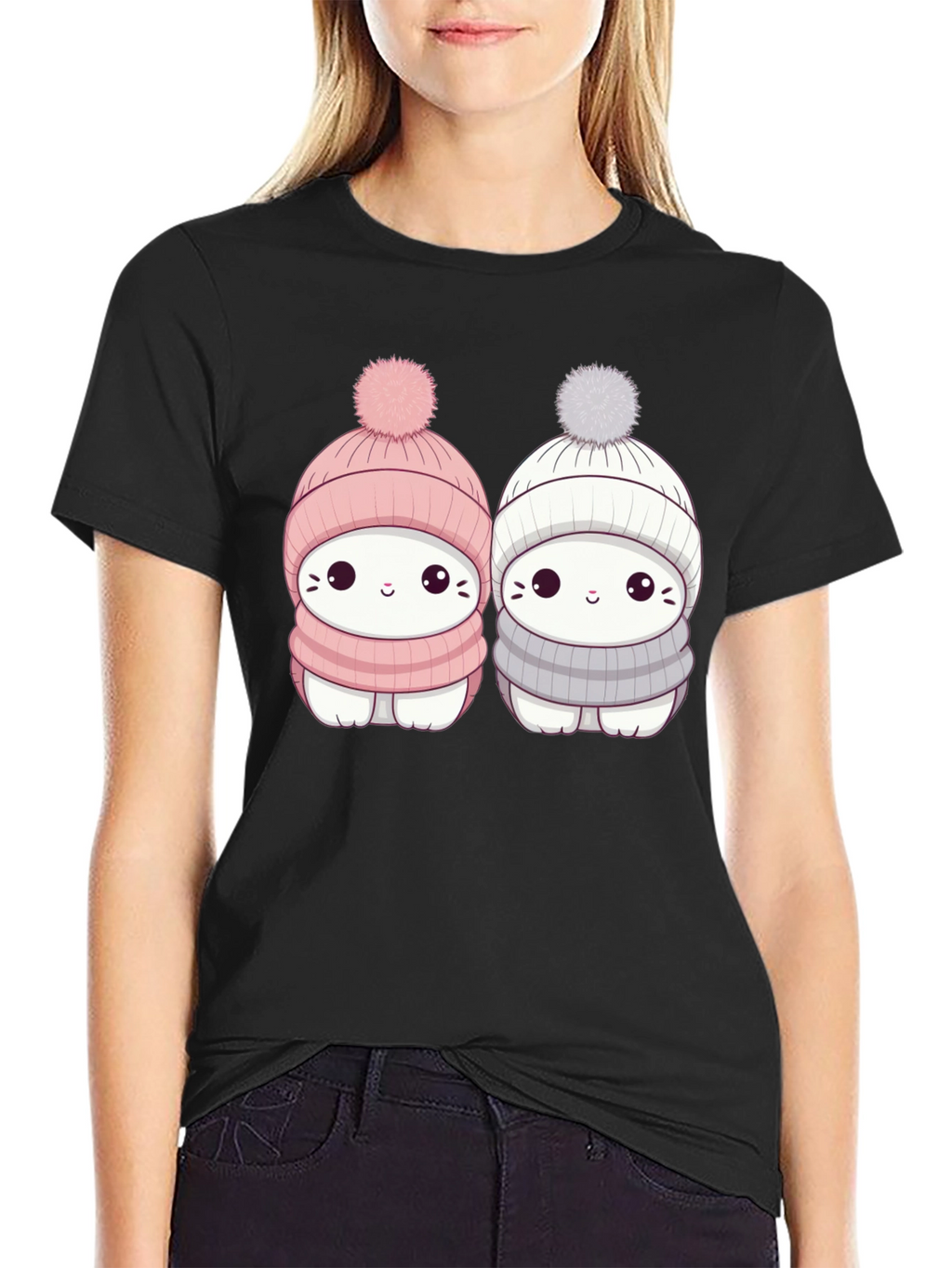 Cute Winter Cat T-Shirt