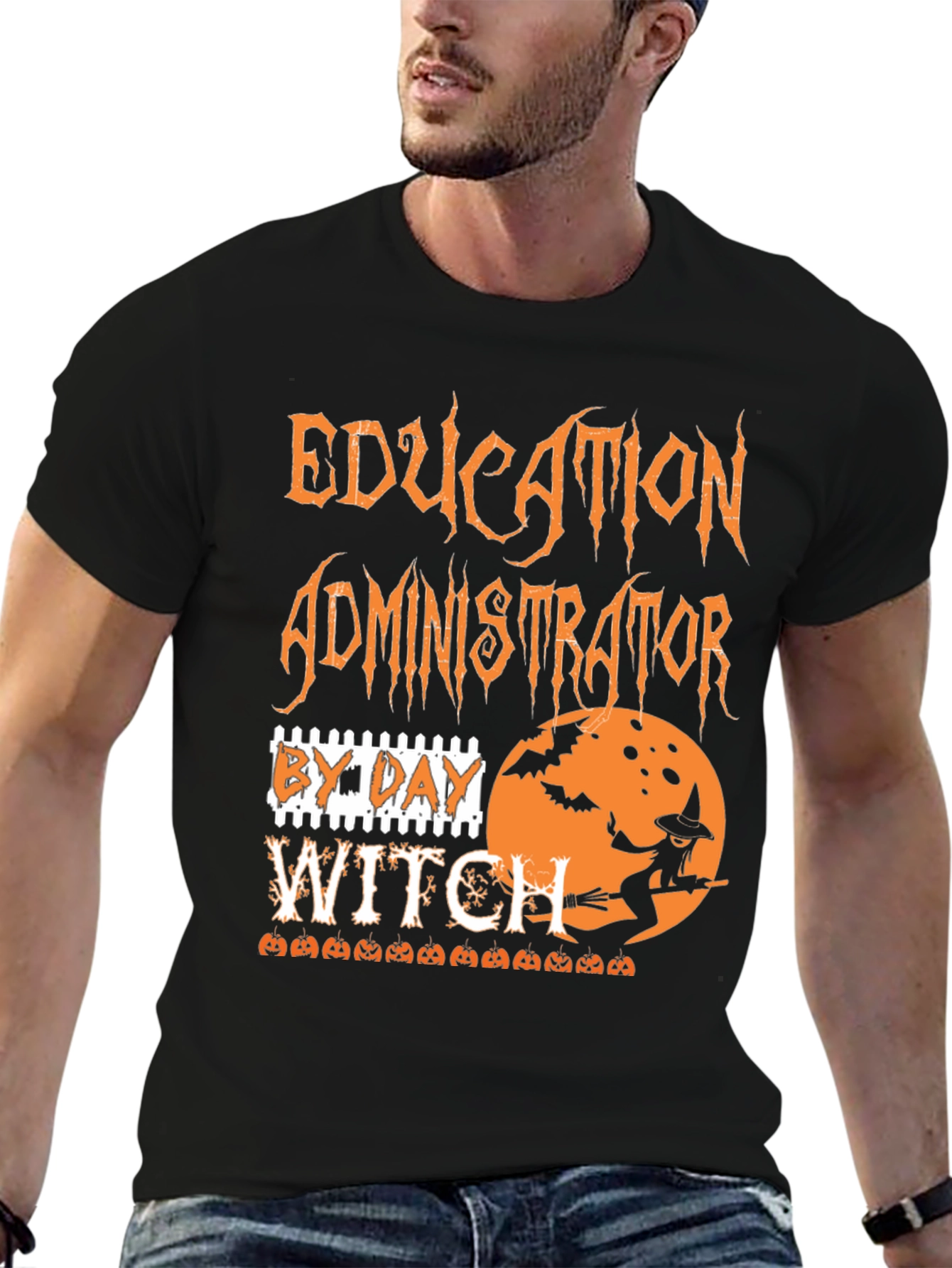 Education Administrator Witch Halloween T-Shirt