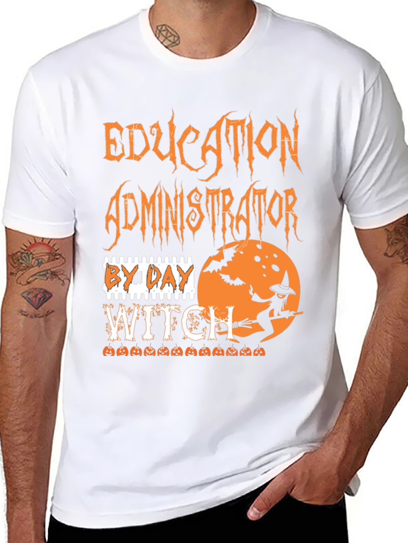 Education Administrator Witch Halloween T-Shirt