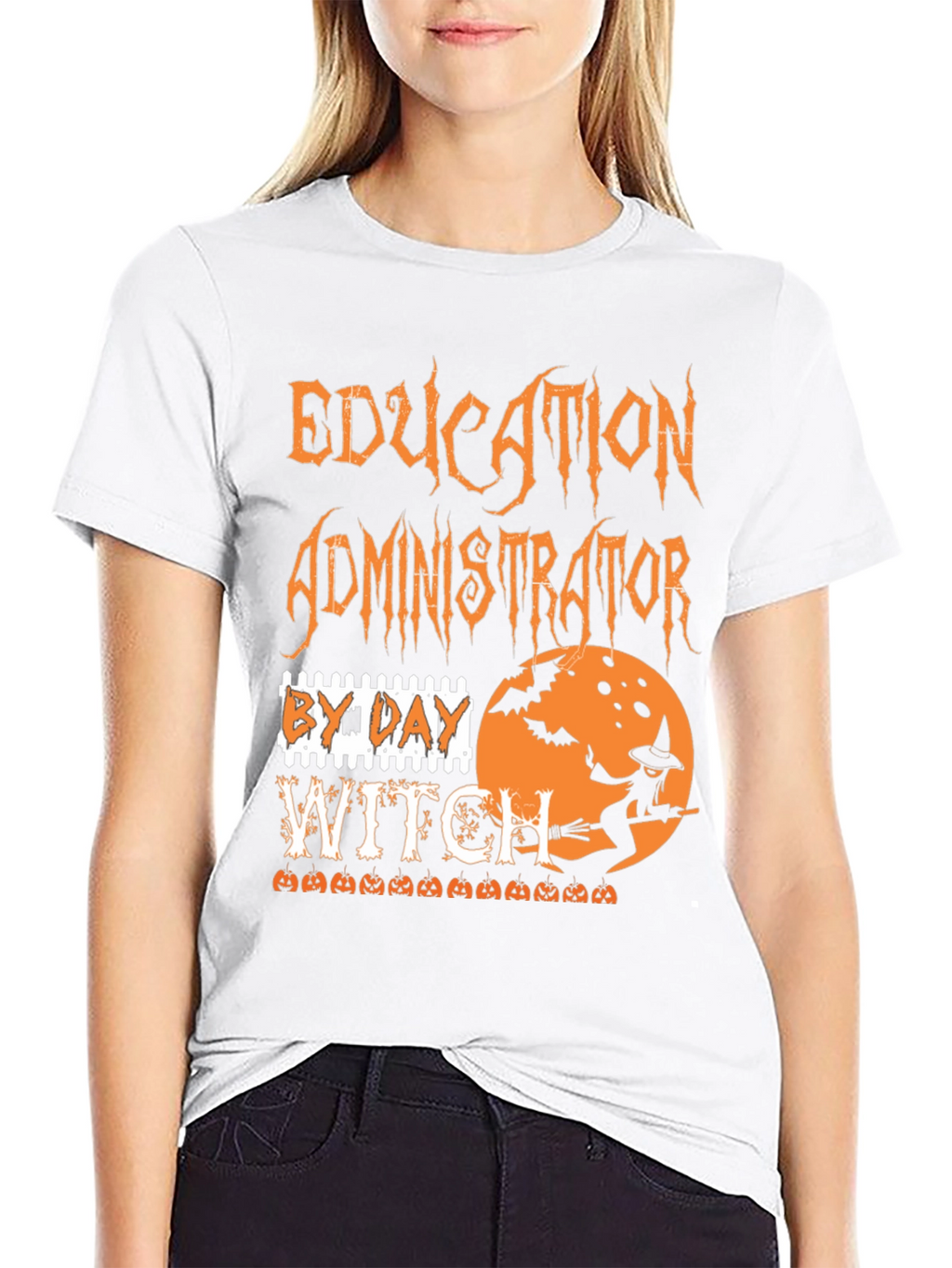 Education Administrator Witch Halloween T-Shirt