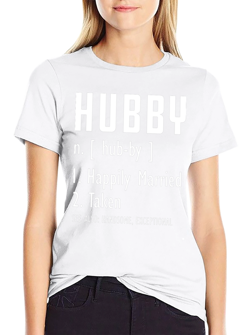 Hubby Definition Graphic Tee - Happily Married Taken