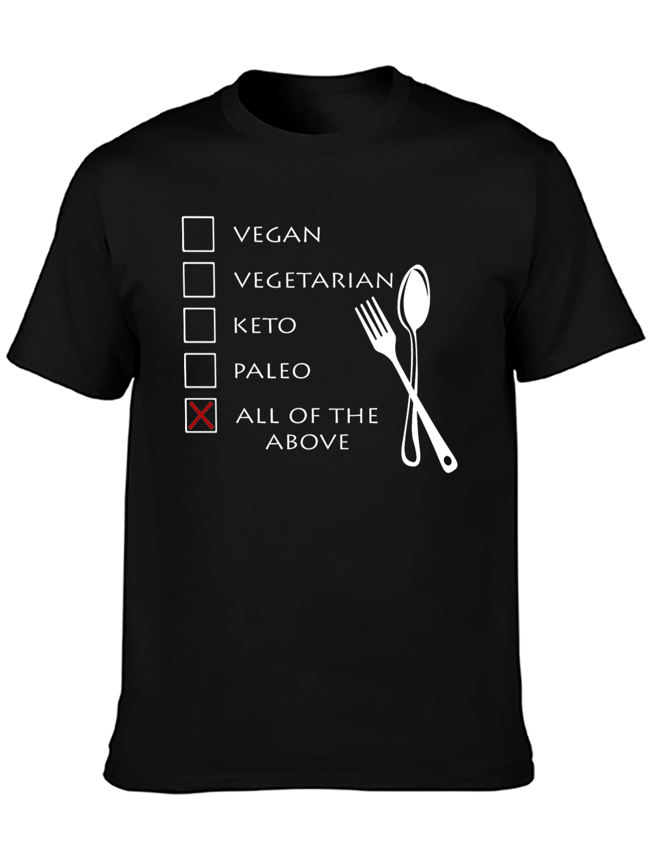 All of the Above Diet T-Shirt Funny Foodie Tee