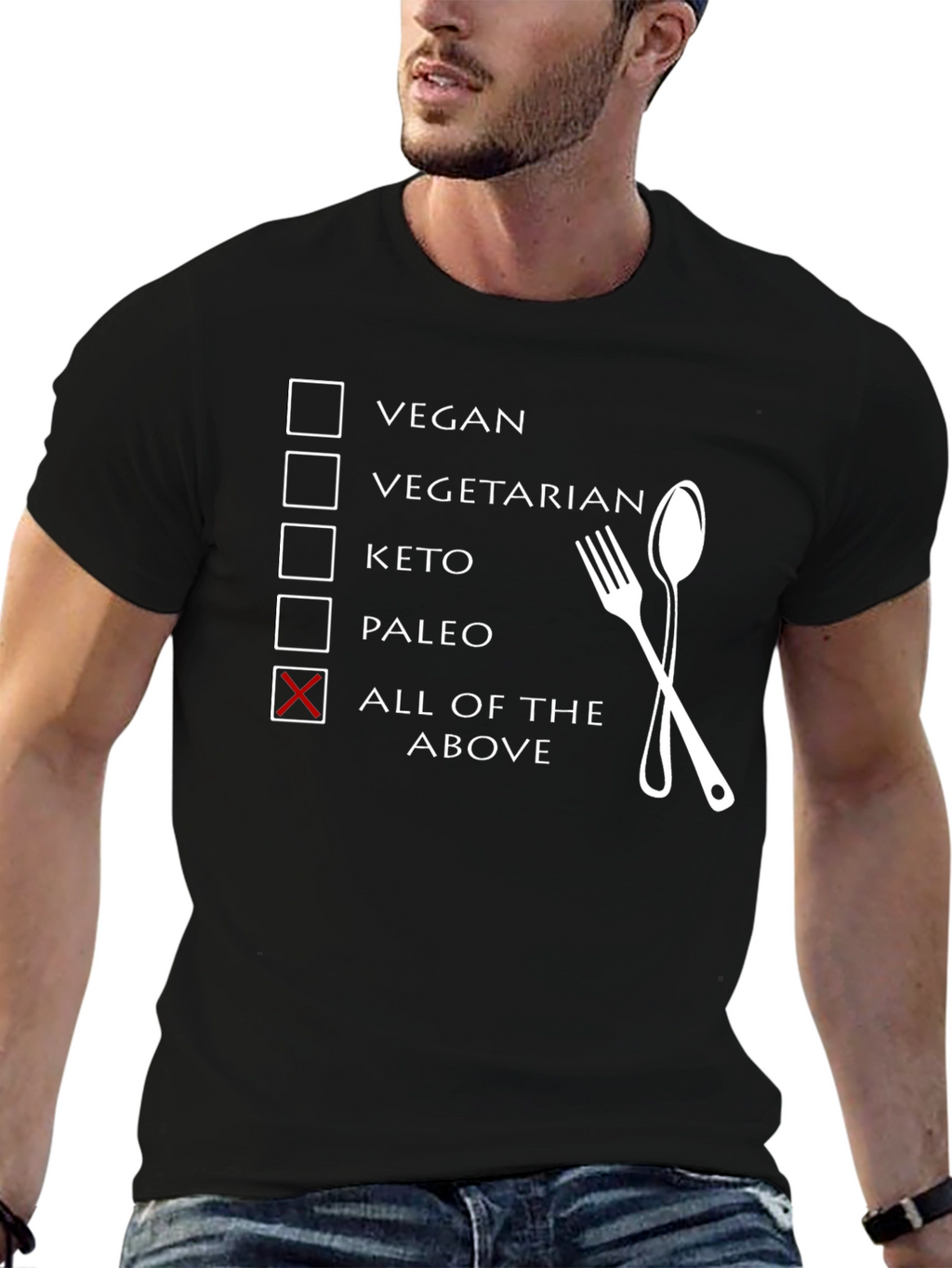 All of the Above Diet T-Shirt Funny Foodie Tee