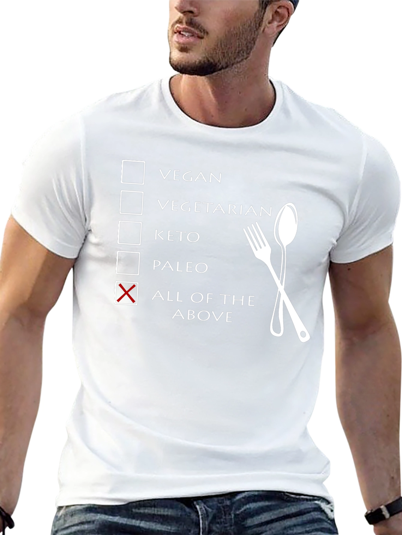 All of the Above Diet T-Shirt Funny Foodie Tee