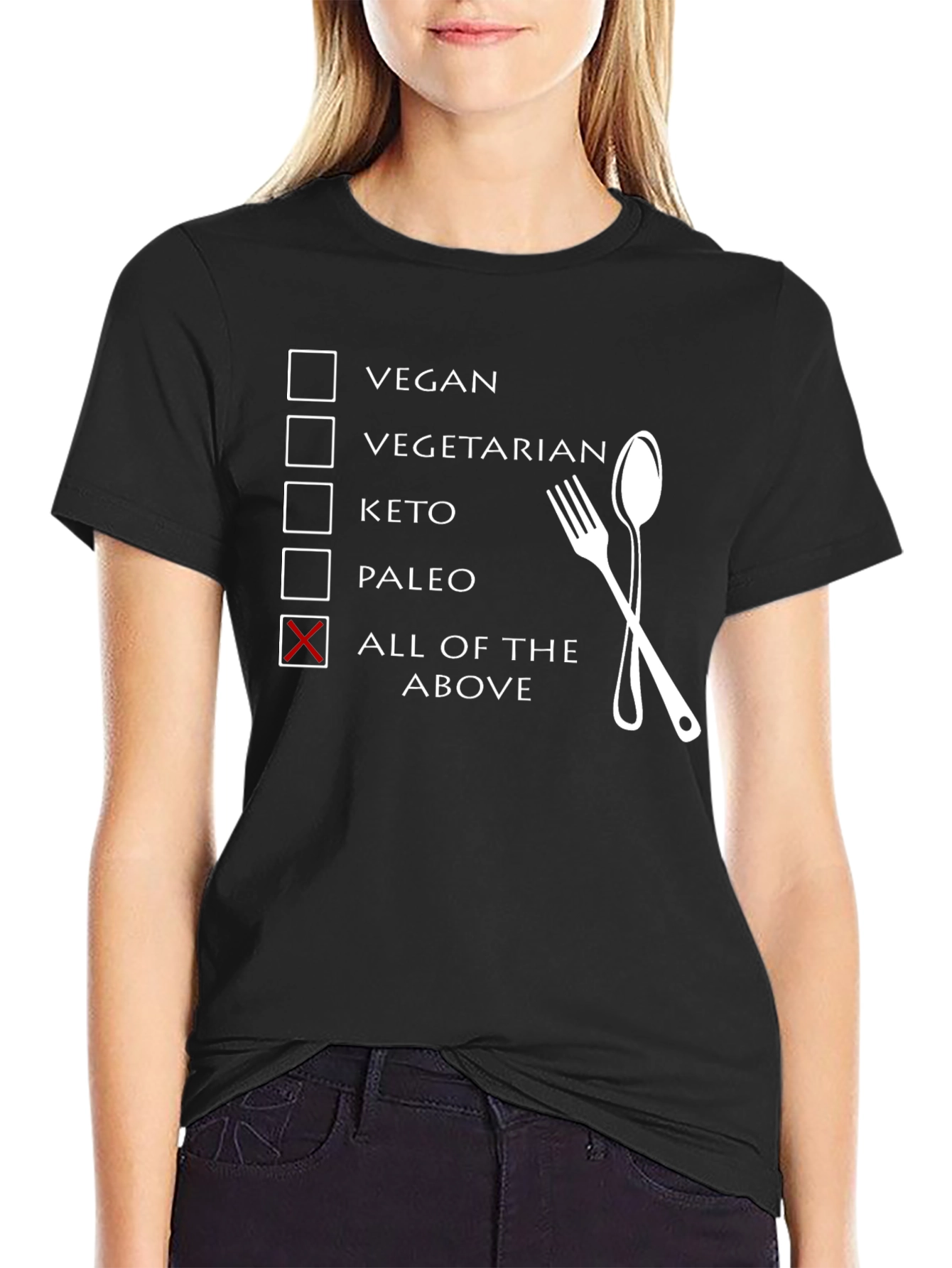 All of the Above Diet T-Shirt Funny Foodie Tee