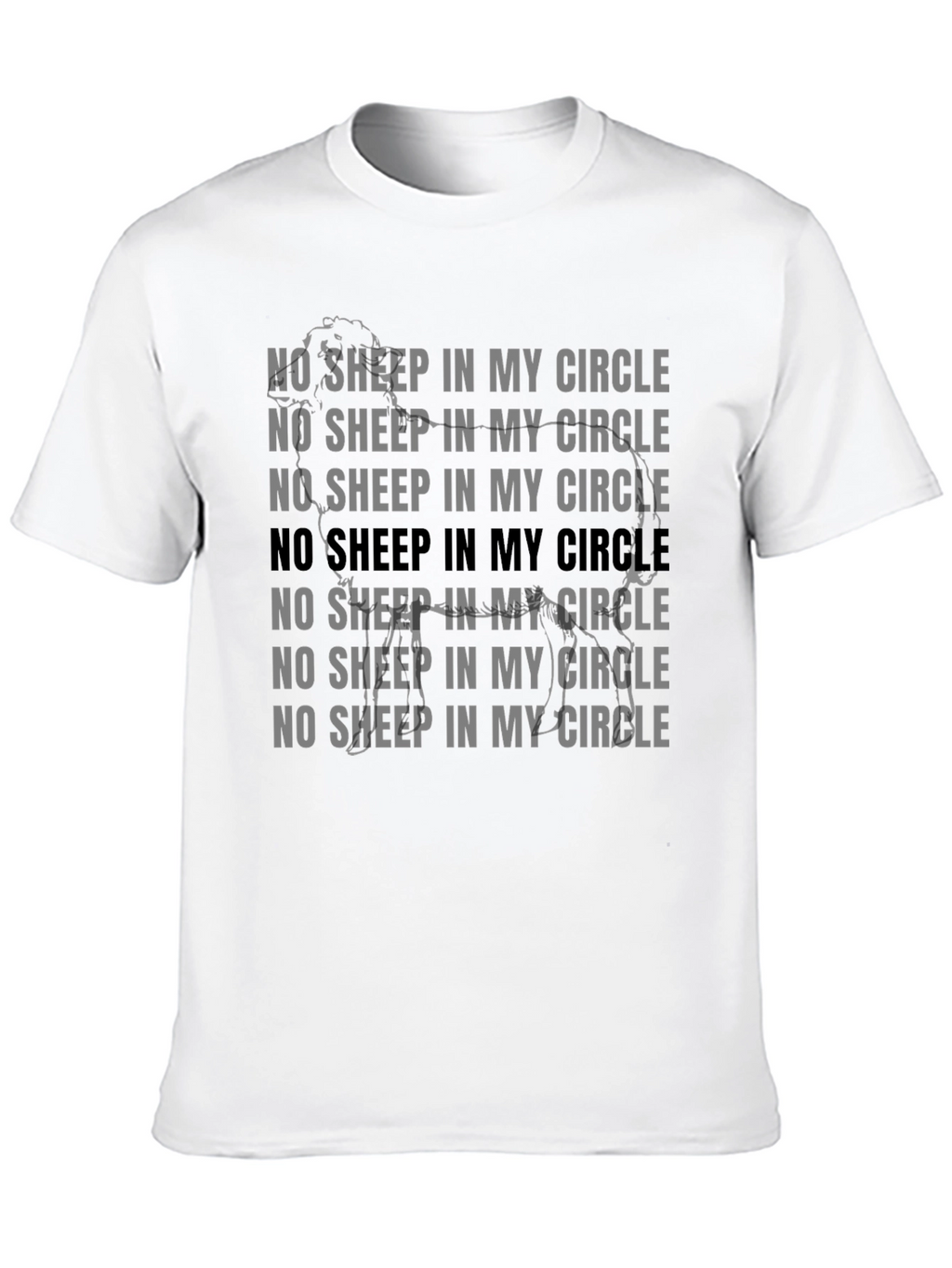 No Sheep In My Circle Graphic Tee
