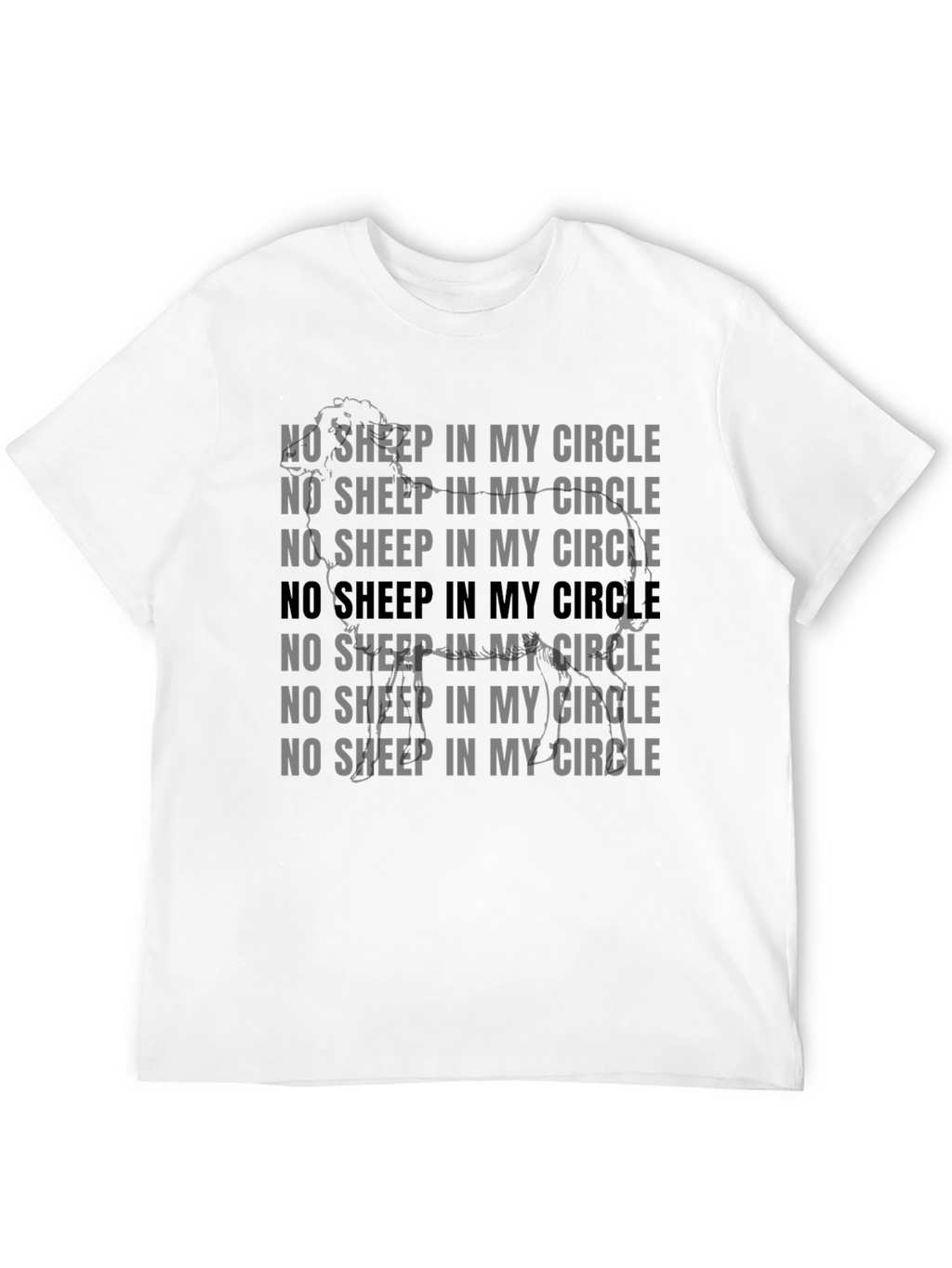 No Sheep In My Circle Graphic Tee