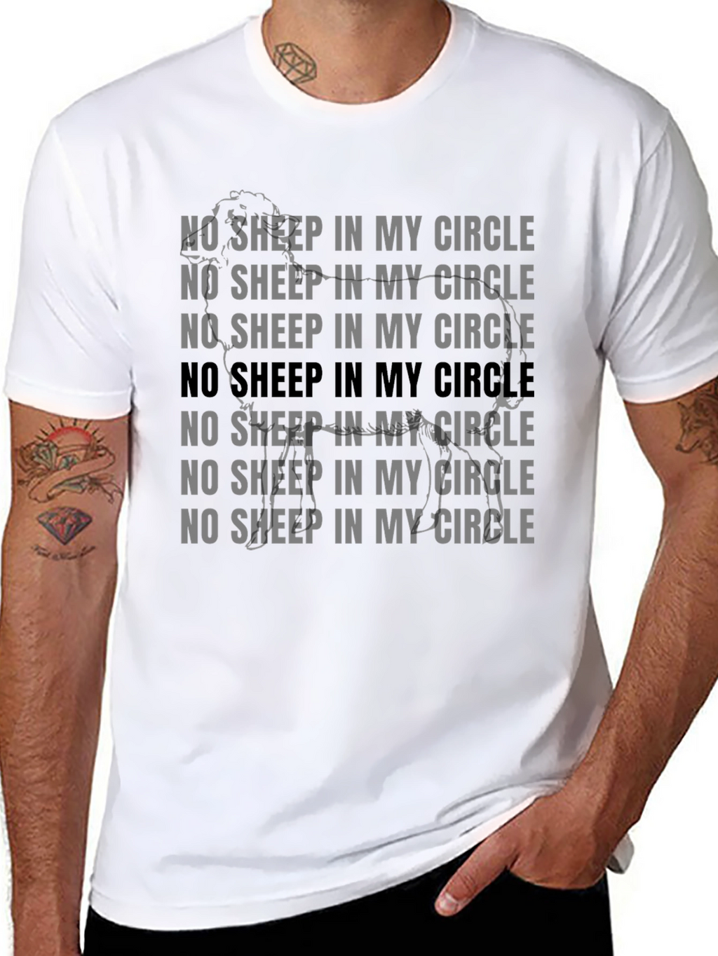 No Sheep In My Circle Graphic Tee