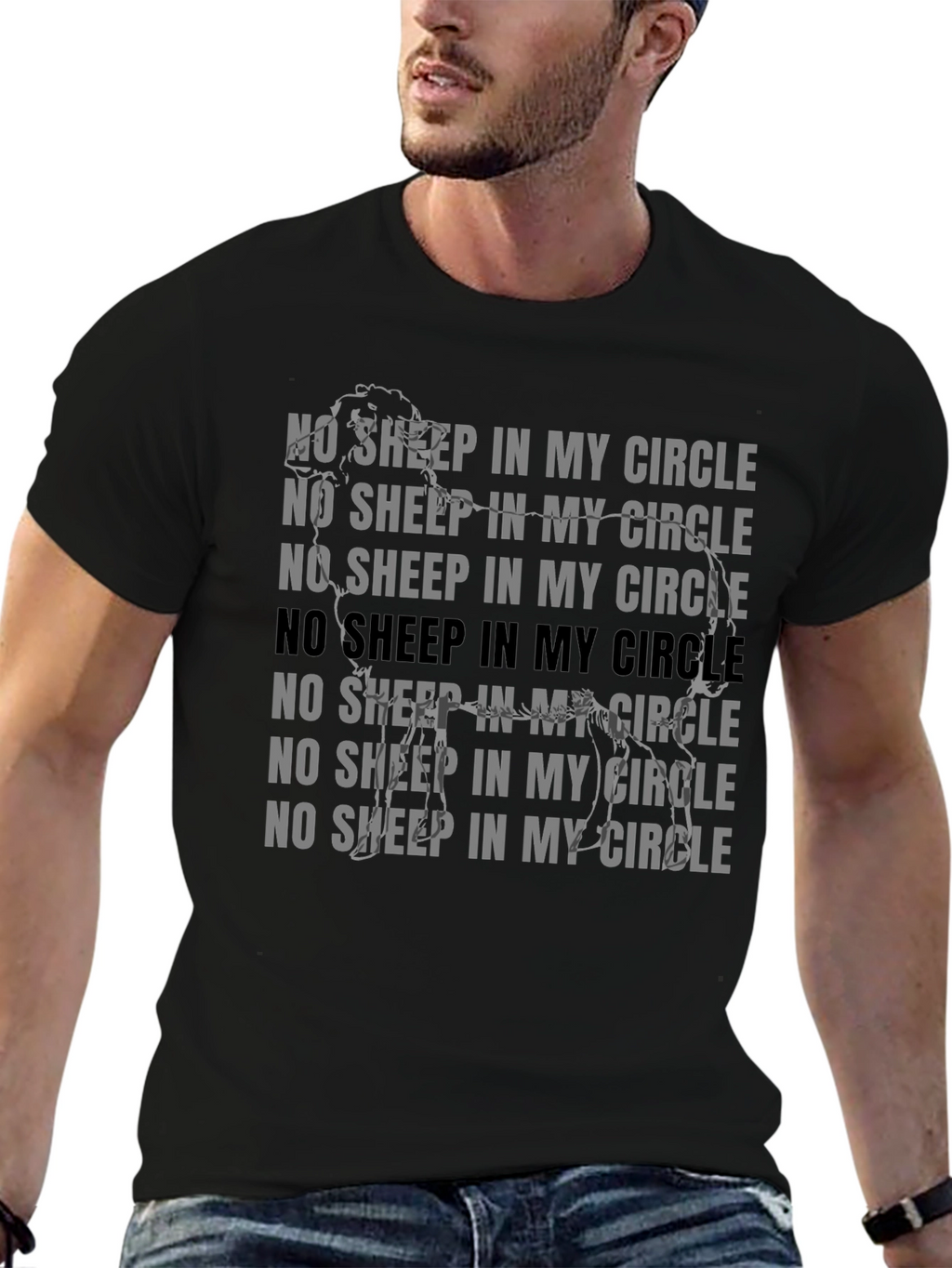 No Sheep In My Circle Graphic Tee