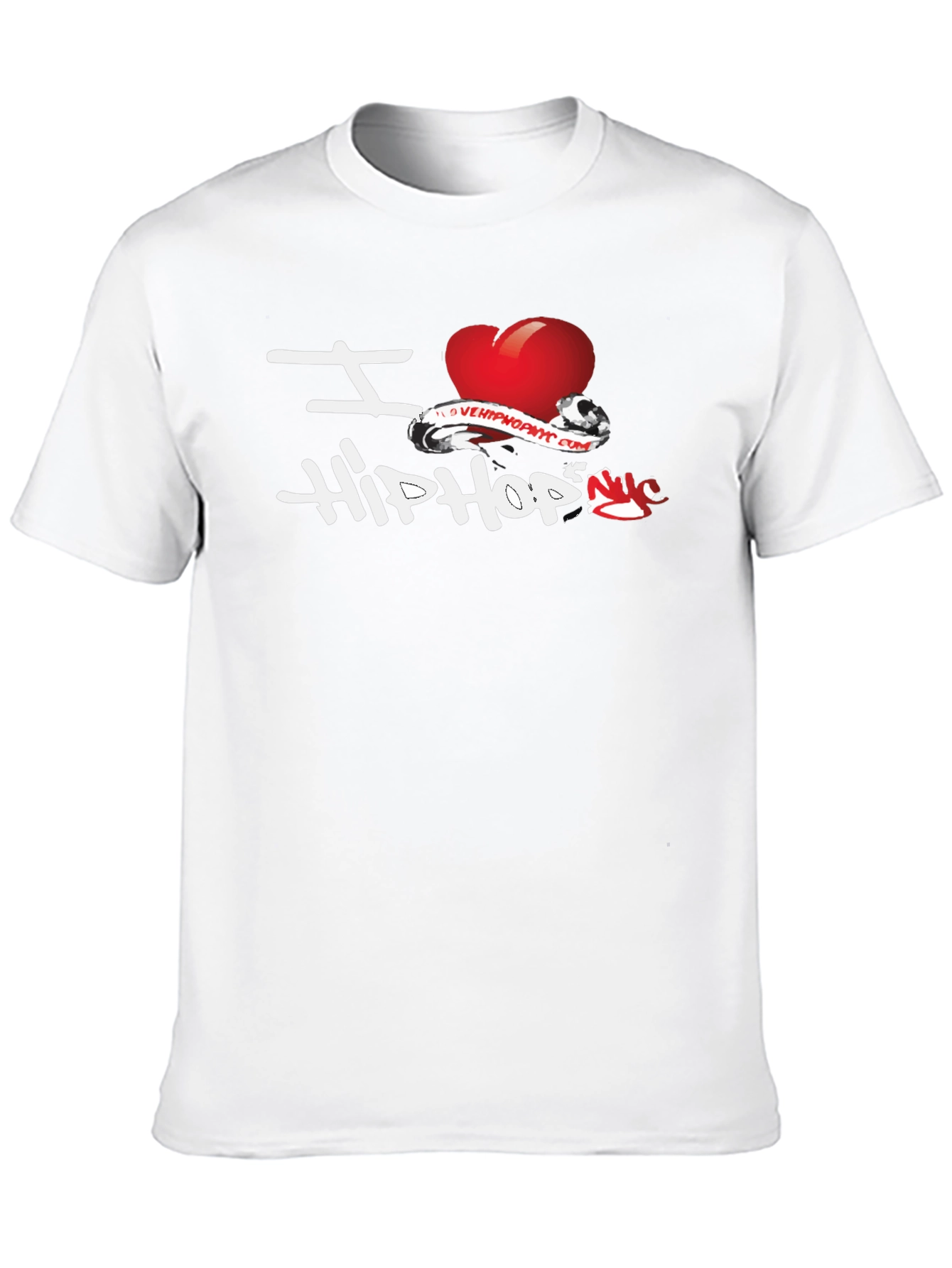 I Love Hip Hop Black Graphic T-Shirt