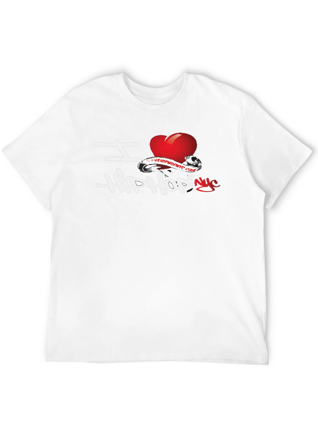 I Love Hip Hop Black Graphic T-Shirt