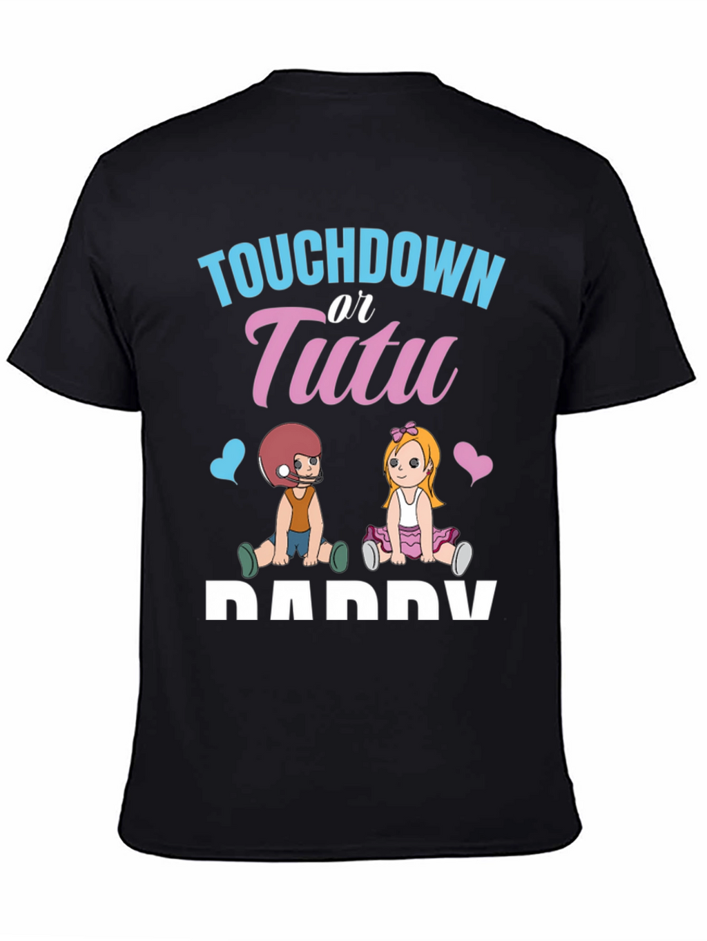 Touchdown or Tutu Gender Reveal T-Shirt