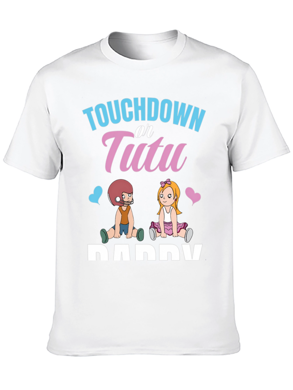 Touchdown or Tutu Gender Reveal T-Shirt